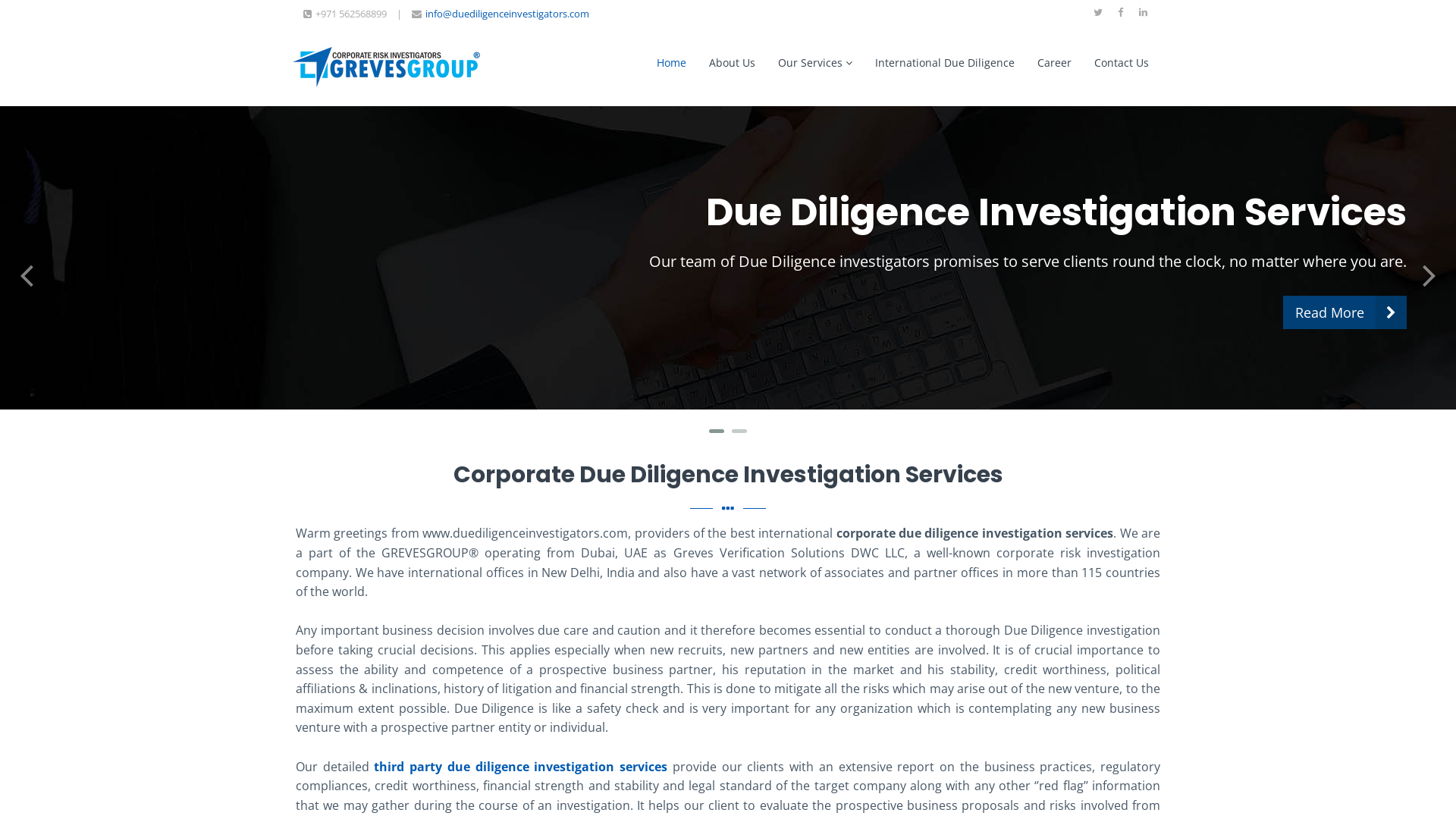 Due Diligence Investigators | Business Report Due Diligence