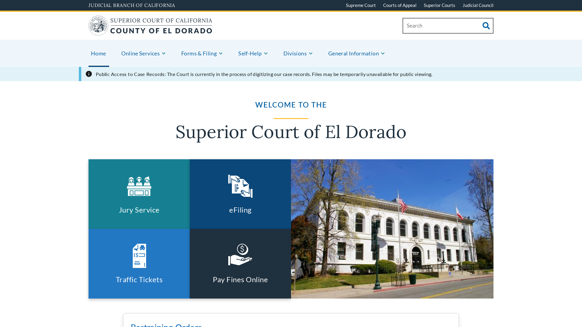 Home | Superior Court of California | County of El Dorado