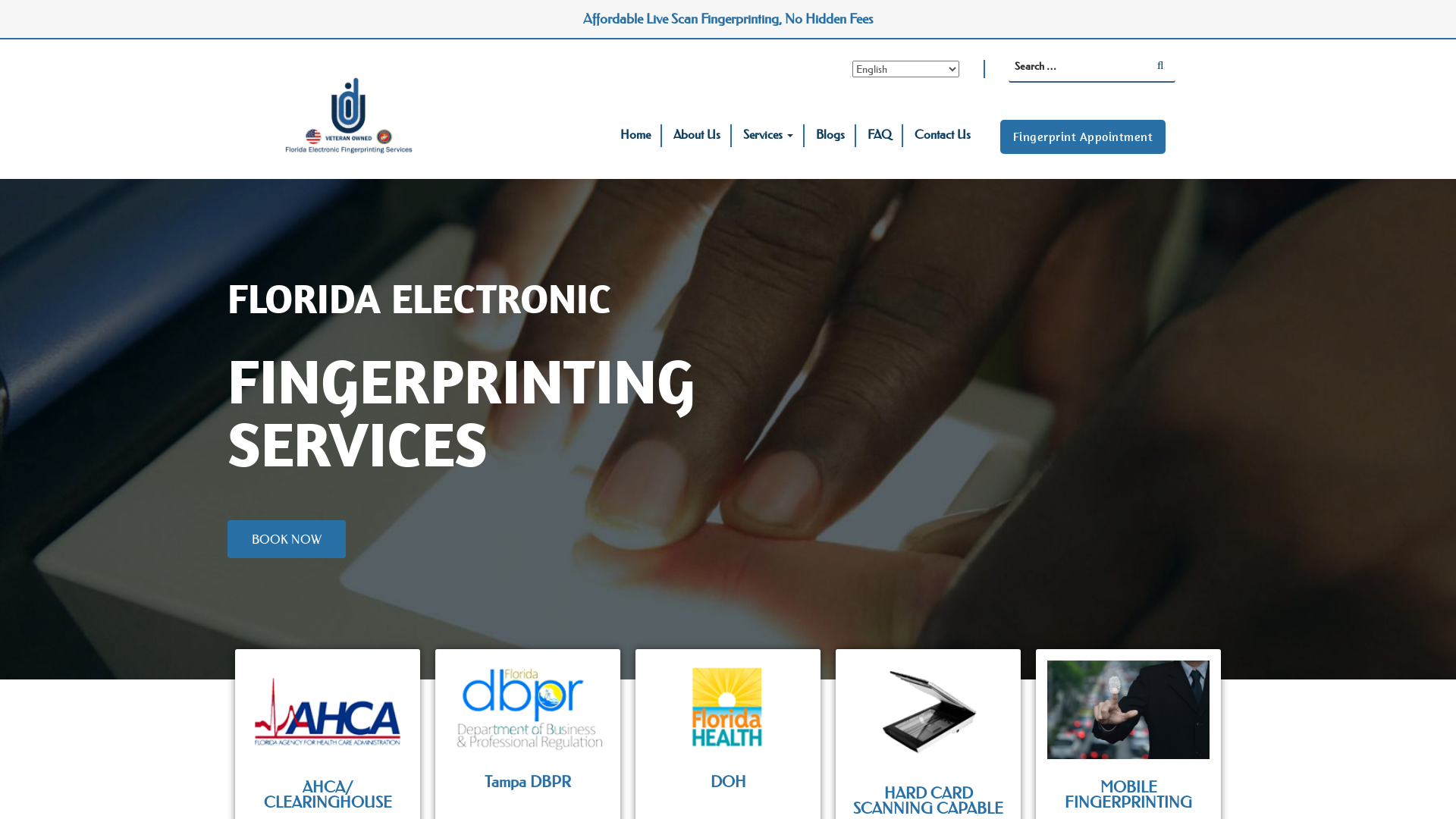 Electronic Fingerprinting Services In Tampa Florida | FEFPS