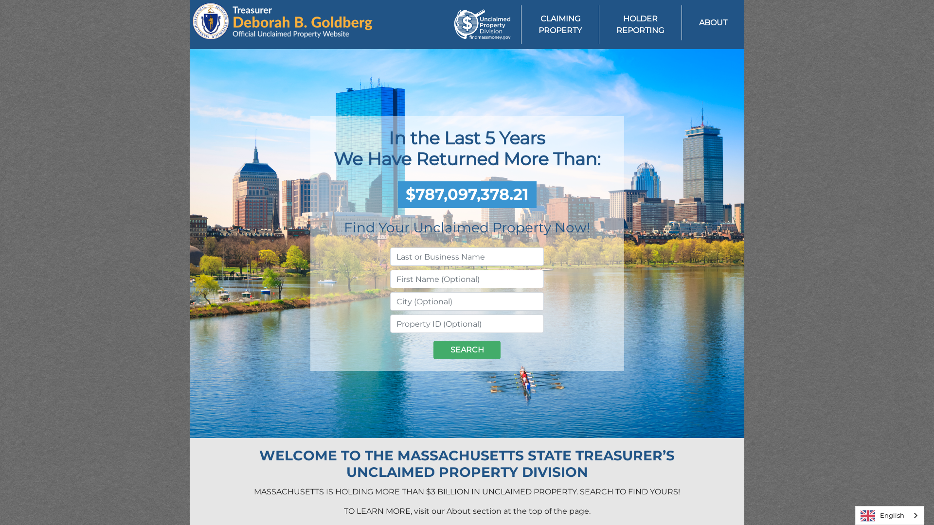 Massachusetts Unclaimed Property