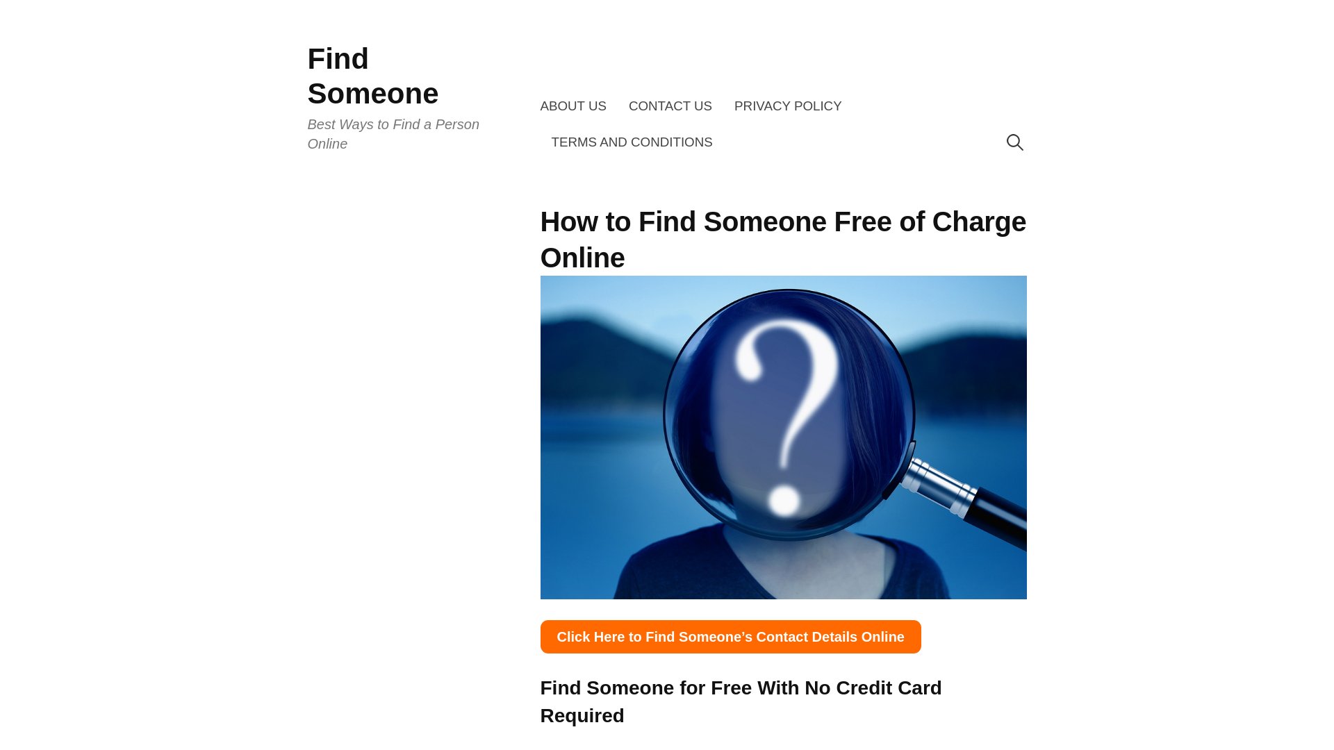 How to Find Someone Free of Charge Online