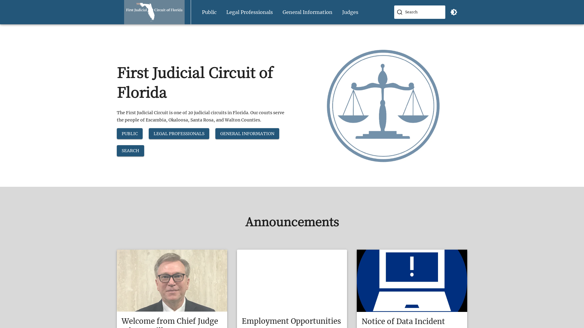 First Judicial Circuit Court of Florida | First Judicial Circuit of Florida