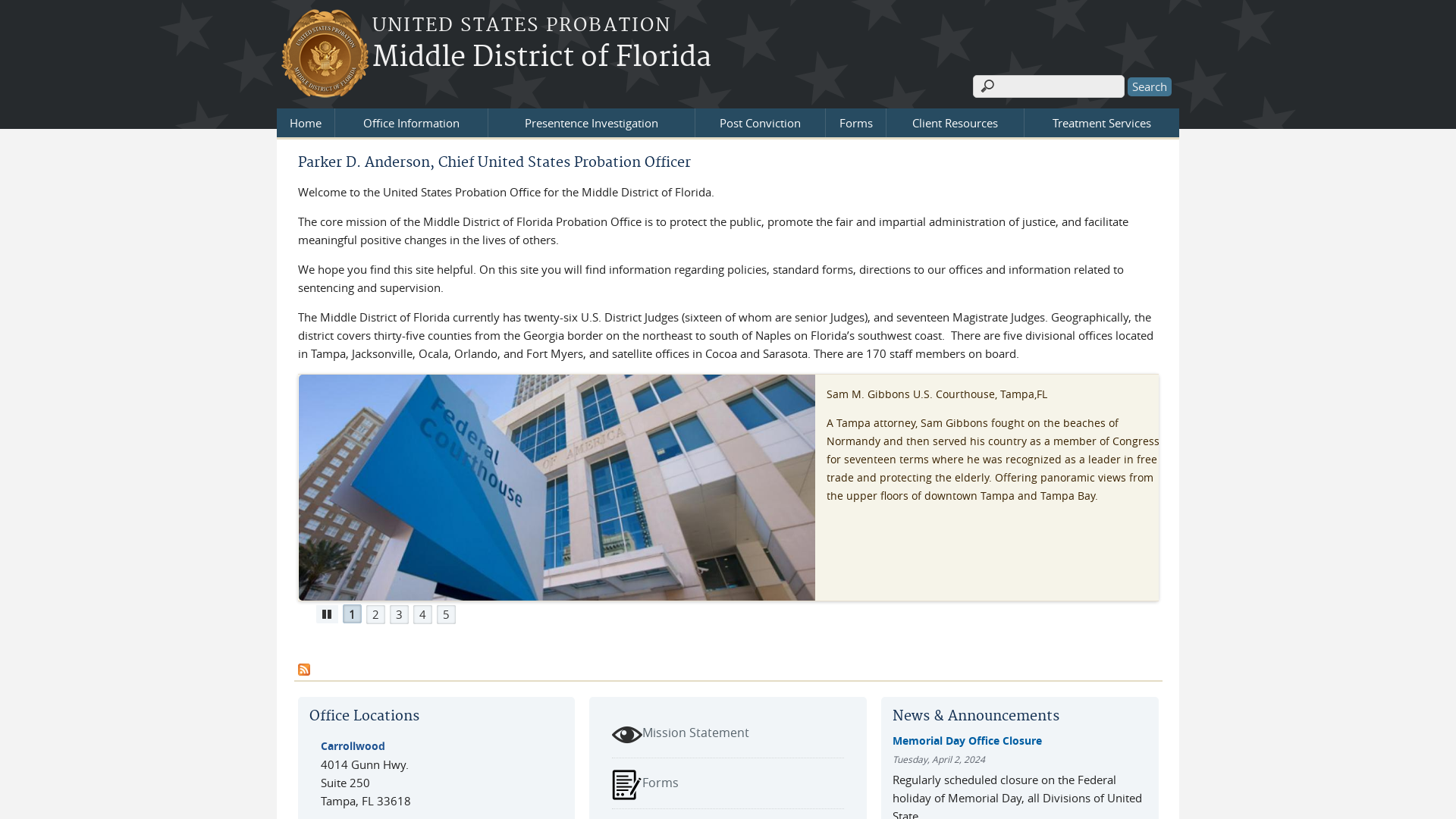 Middle District of Florida | United States Probation