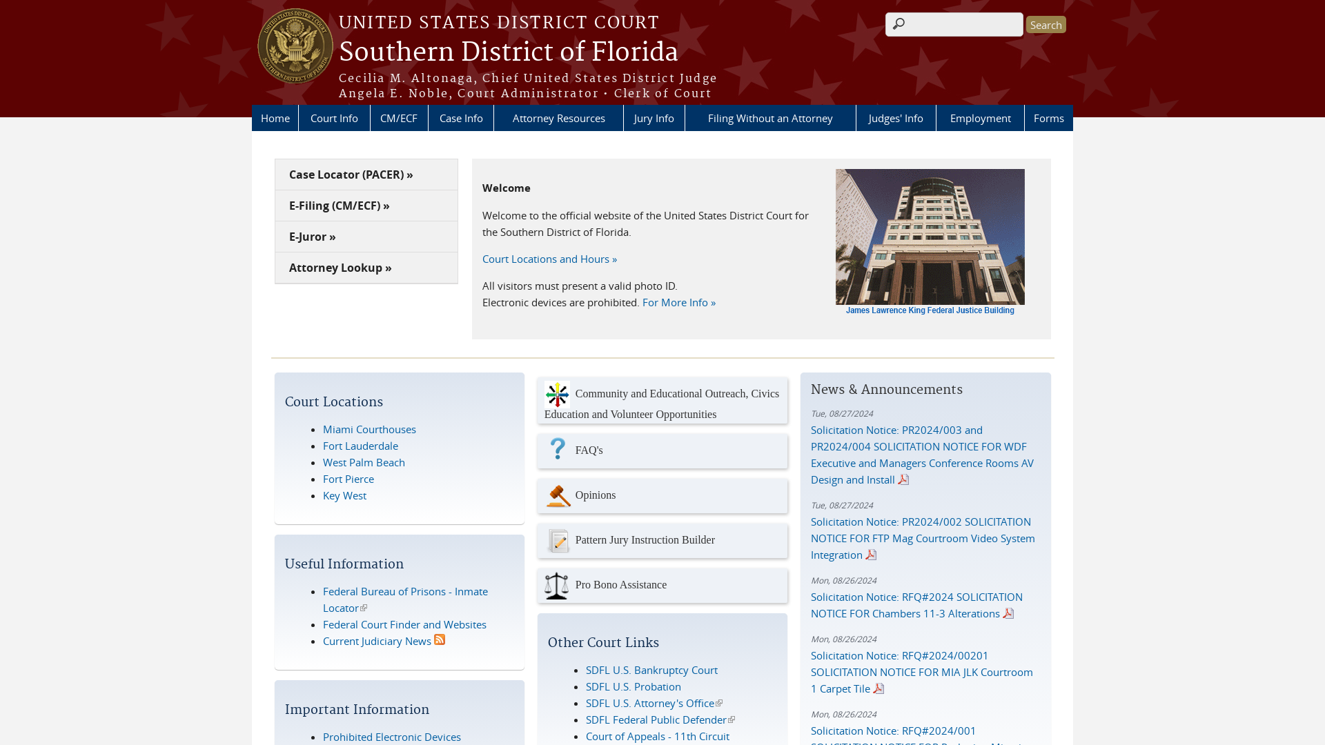 Southern District of Florida | United States District Court