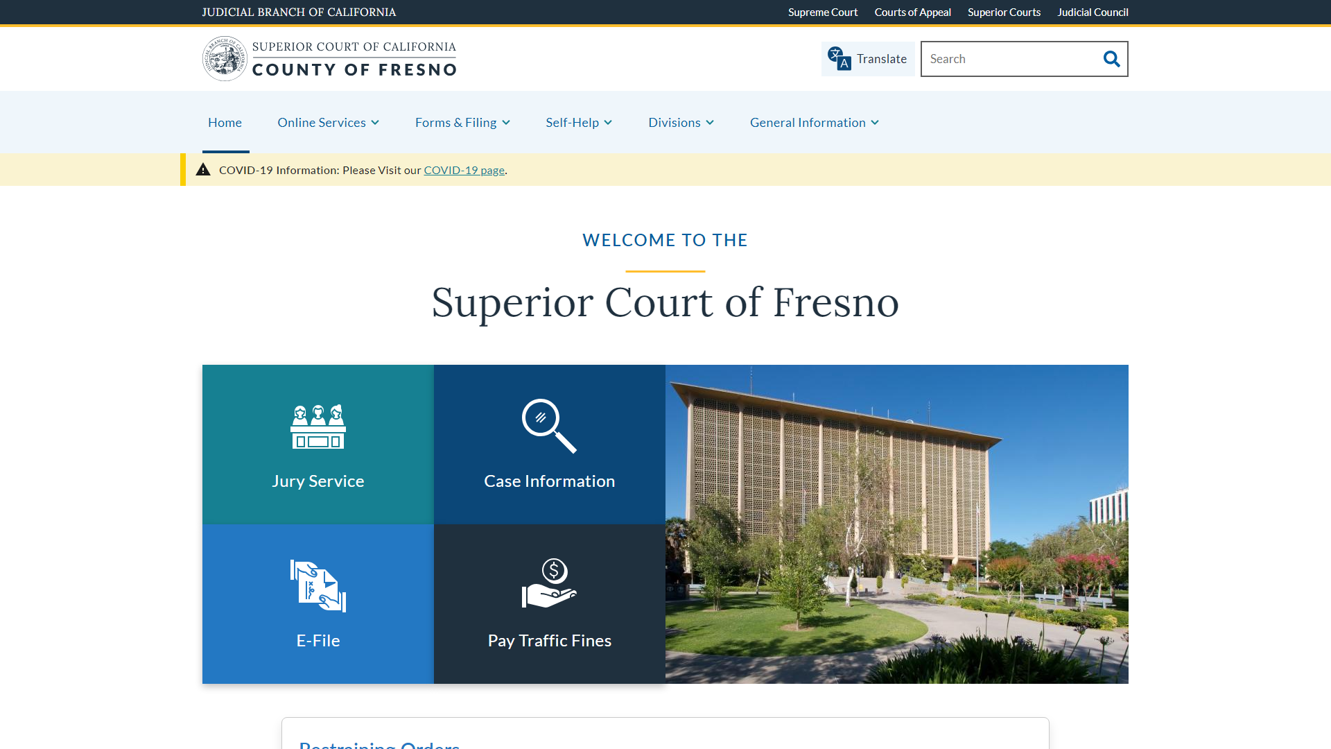 Home | Superior Court of California | County of Fresno