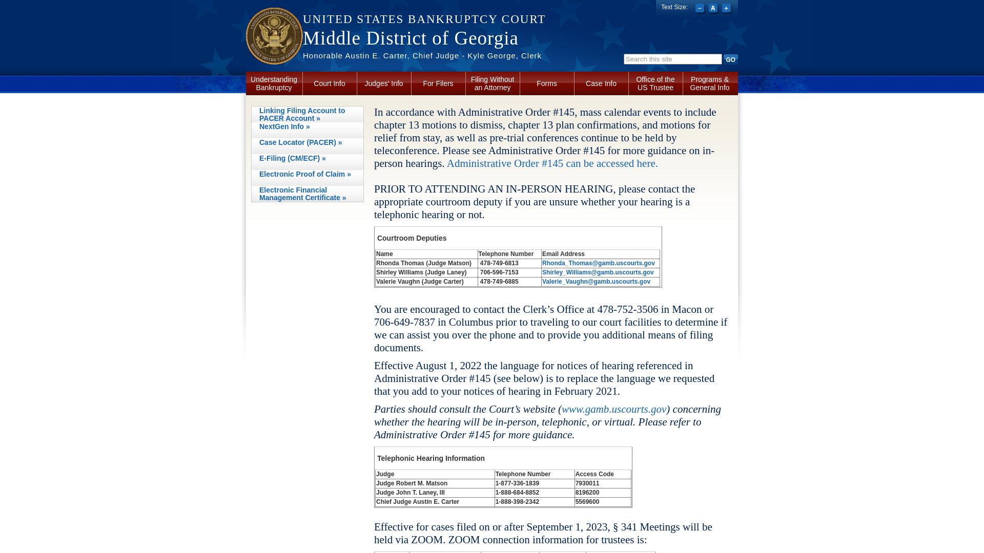 Middle District of Georgia | United States Bankruptcy Court