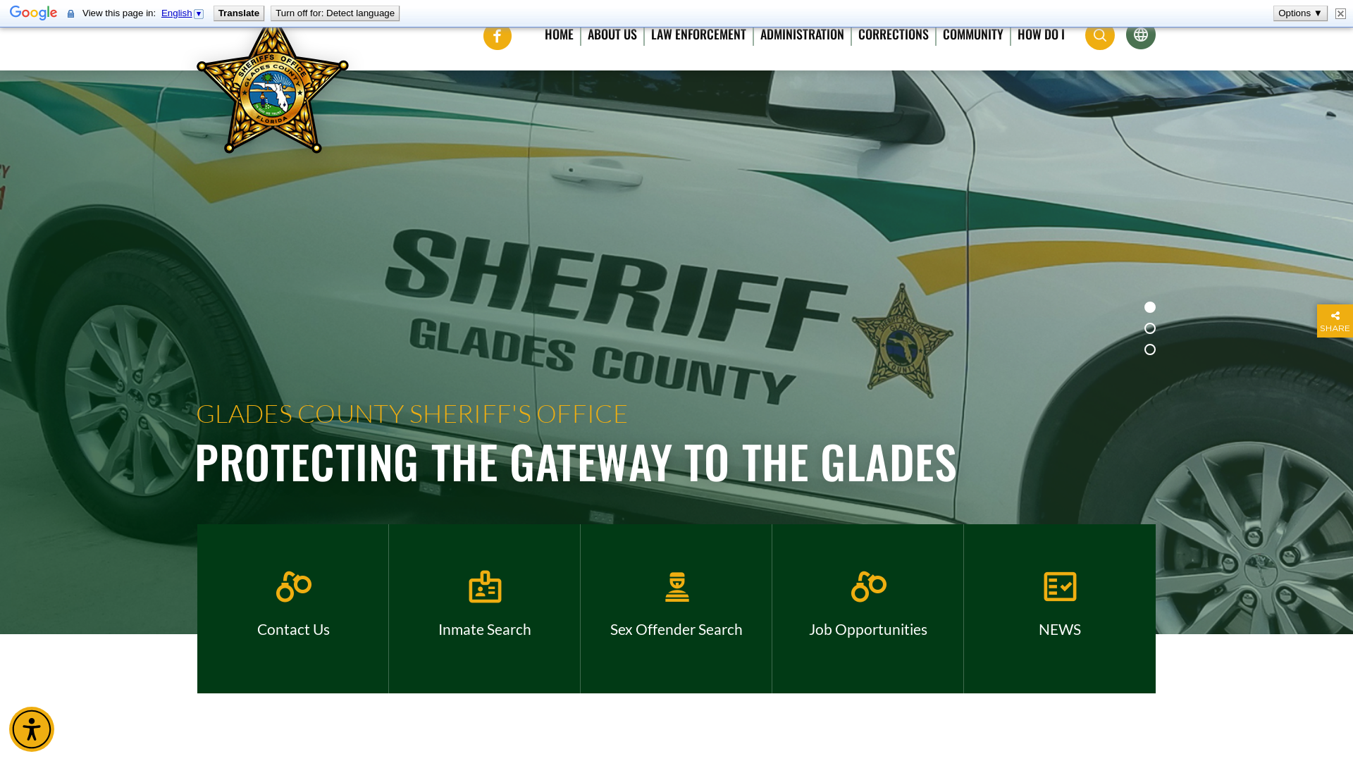 Welcome to Glades County Sheriff