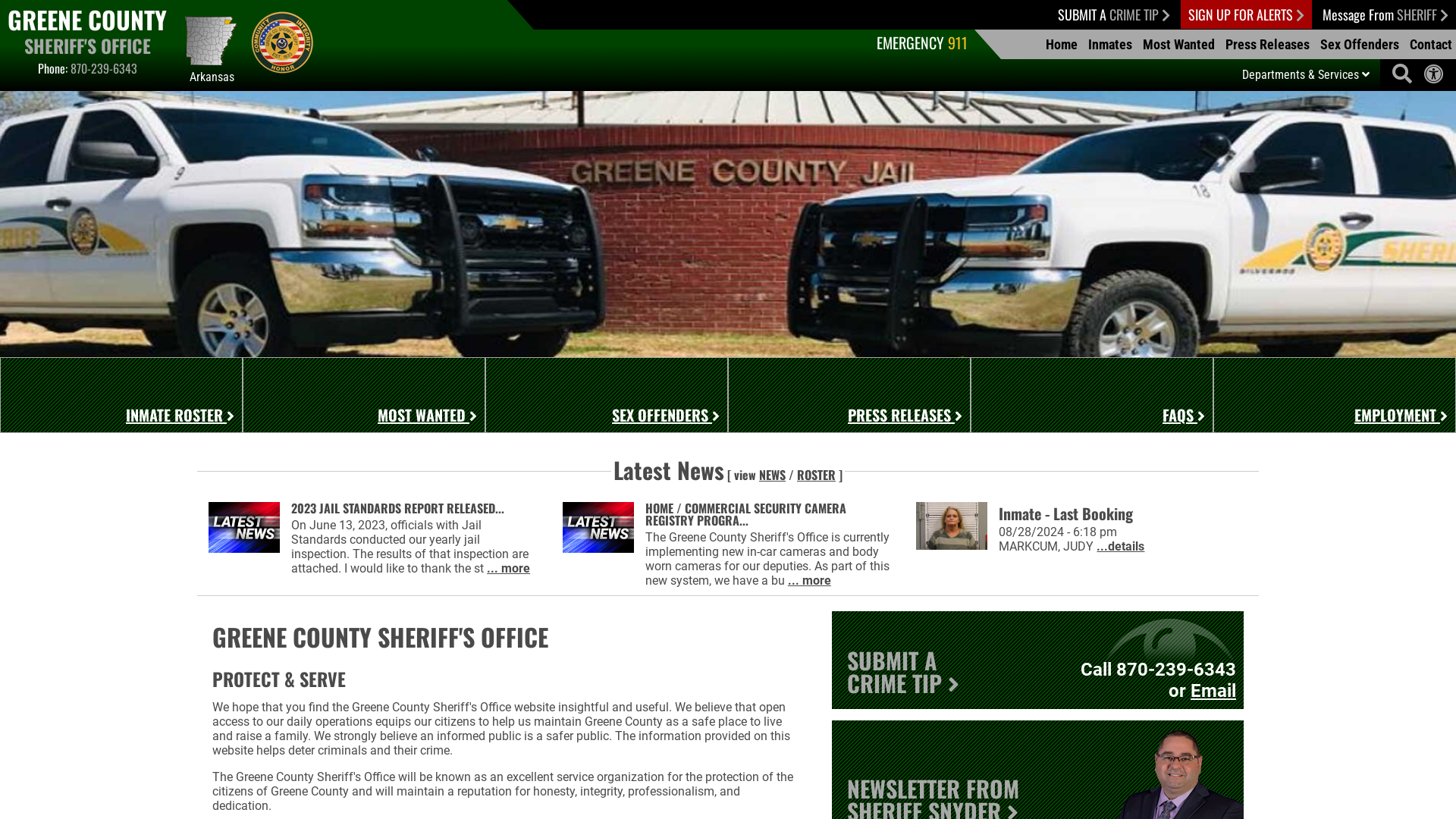 Greene County AR Sheriff