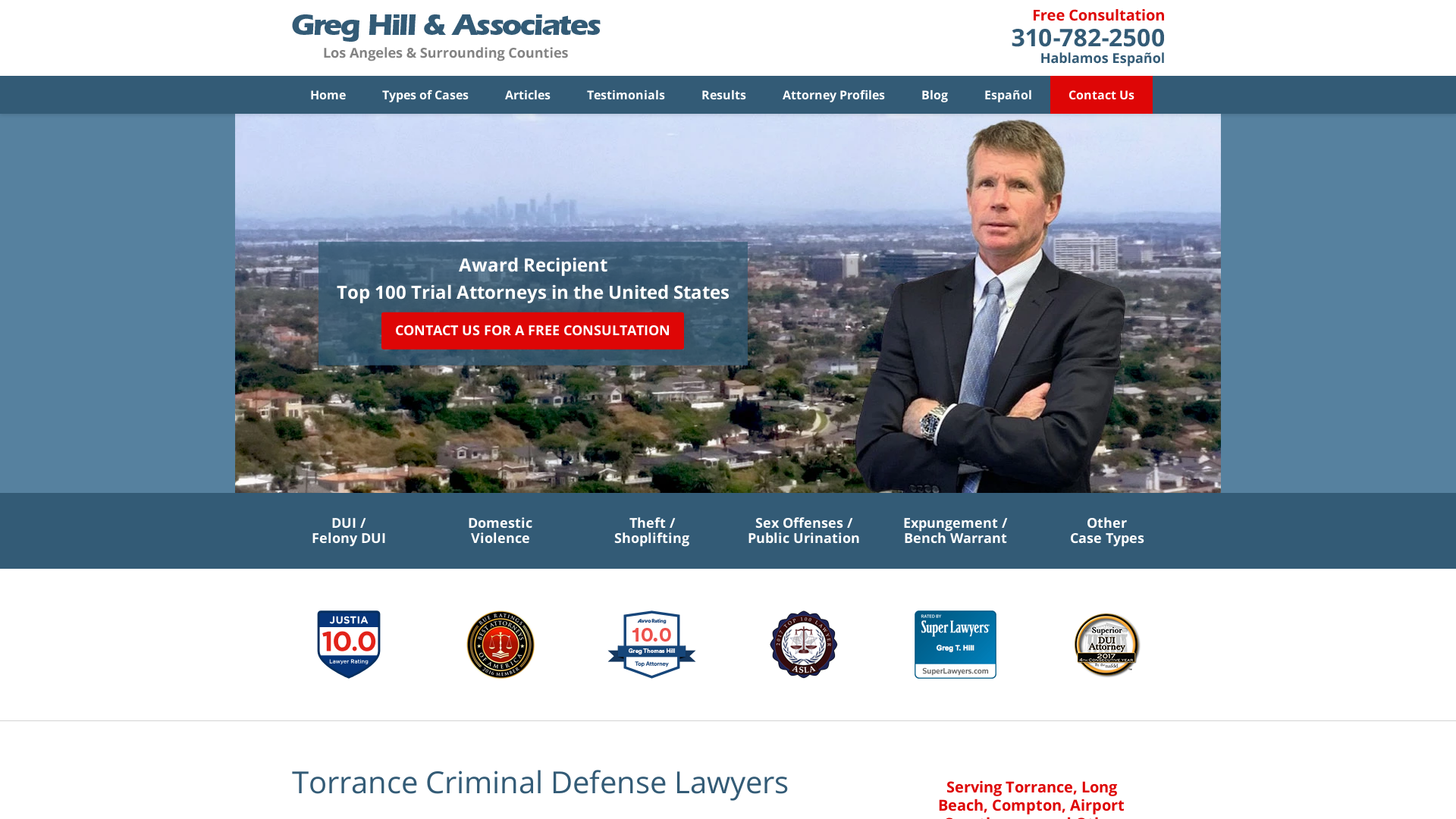 Torrance Criminal Defense Lawyer | Long Beach, California DUI Attorney | San Pedro Crime Lawyer