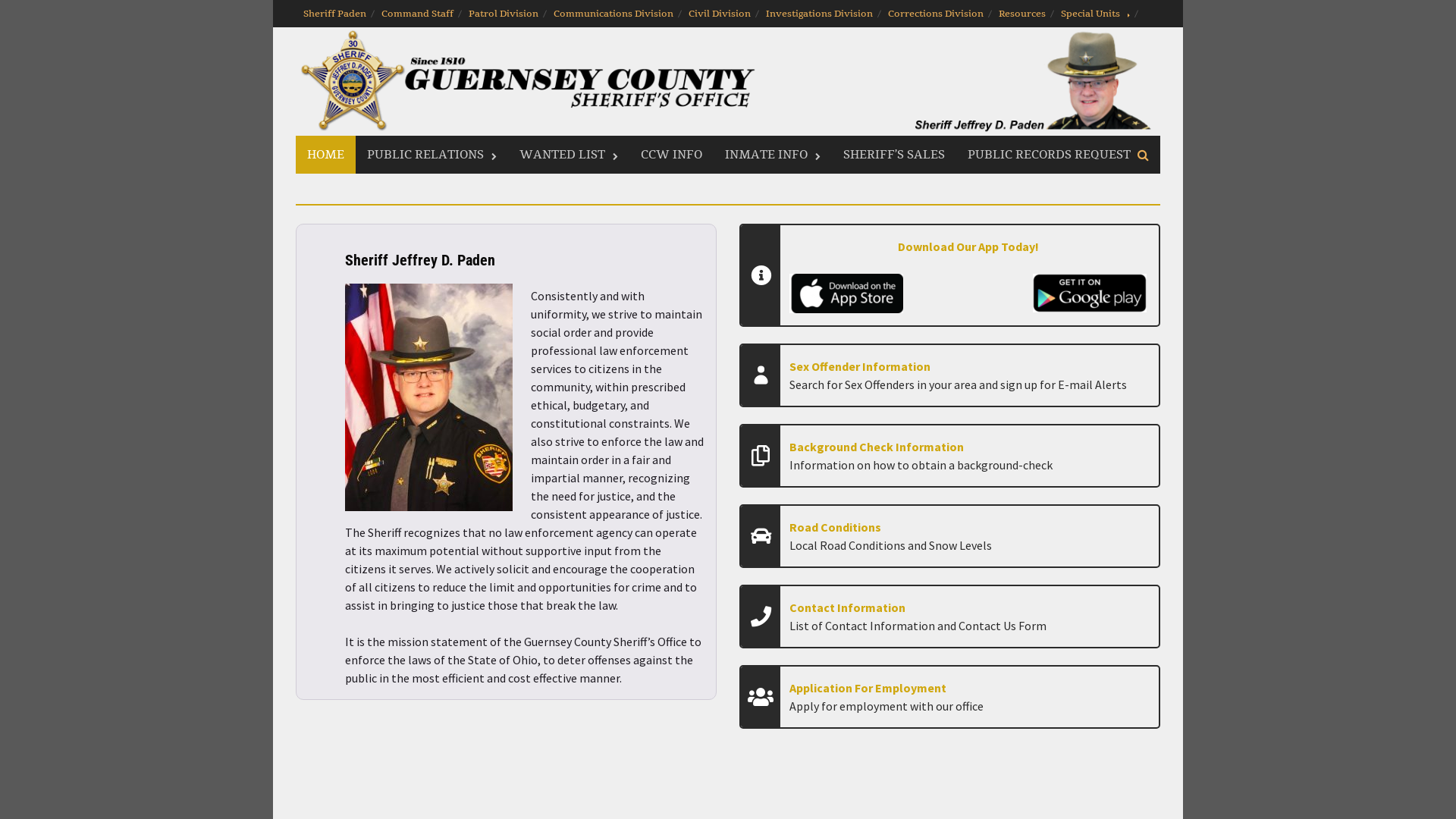 Guernsey County Sheriff’s Office – The Official Site of the Guernsey County Sheriff’s Office