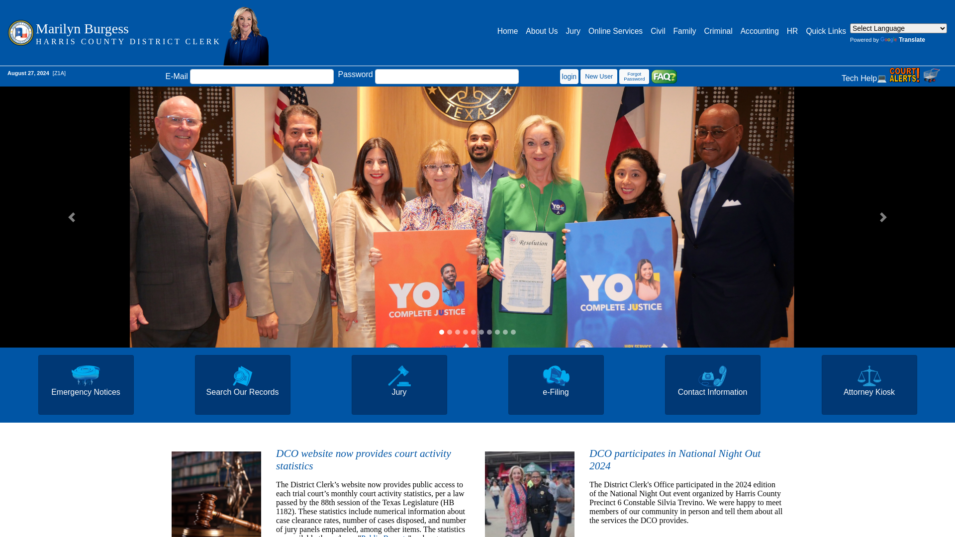 Office of Harris County District Clerk - Marilyn Burgess | Home Page