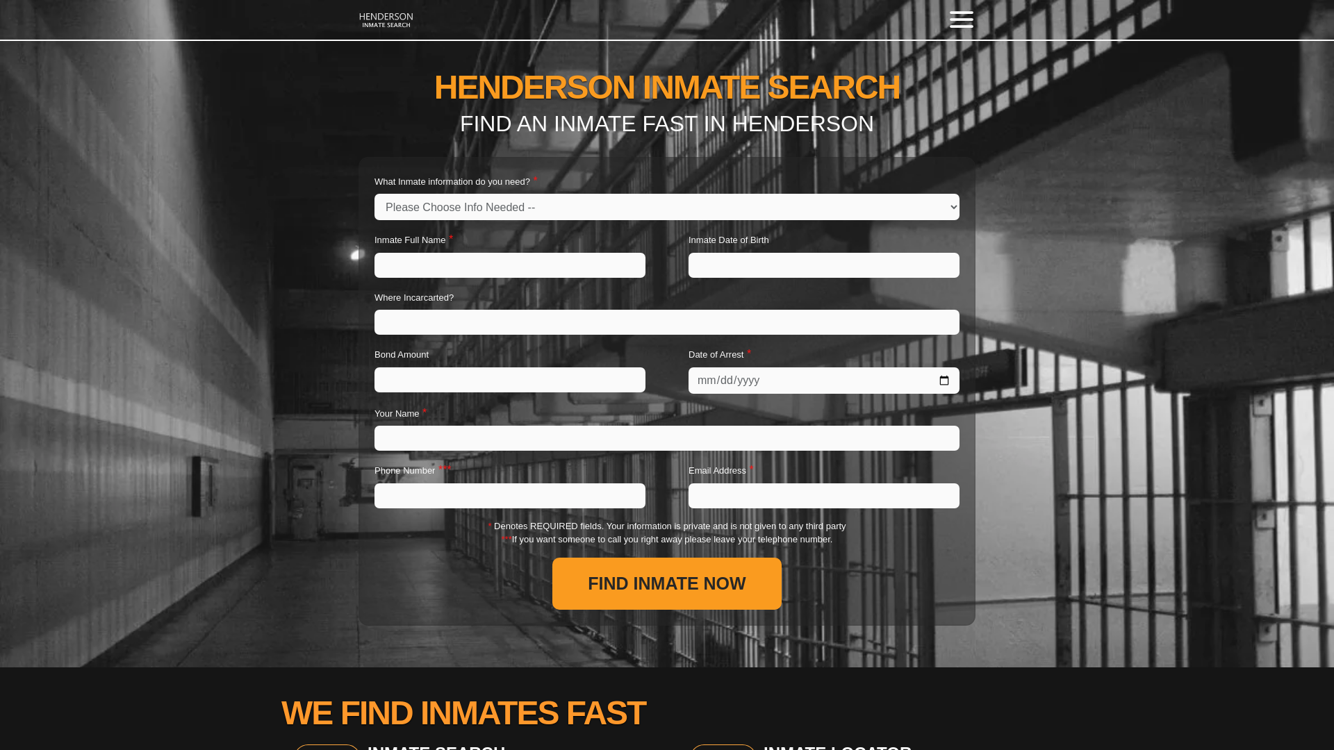 FREE HENDERSON INMATE SEARCH | Henderson Nevada Jail Roster