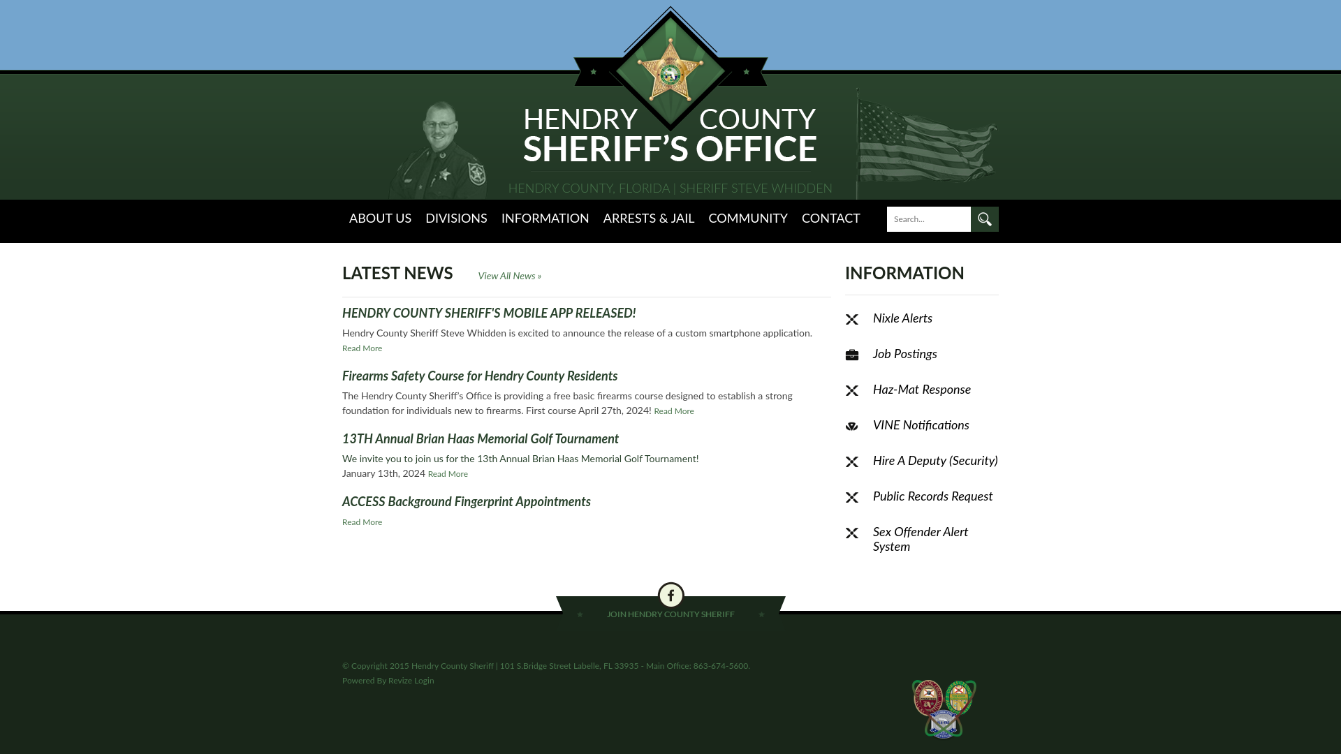 Welcome to Hendry County Sheriff