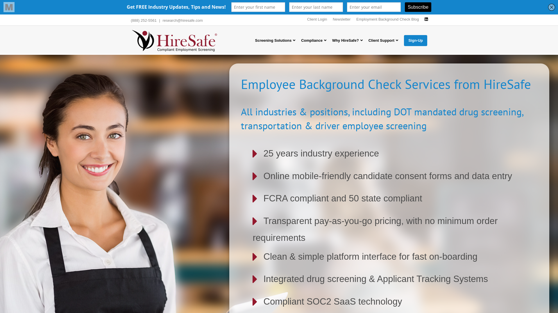 Pre-Employment Background Check Screening from HireSafe