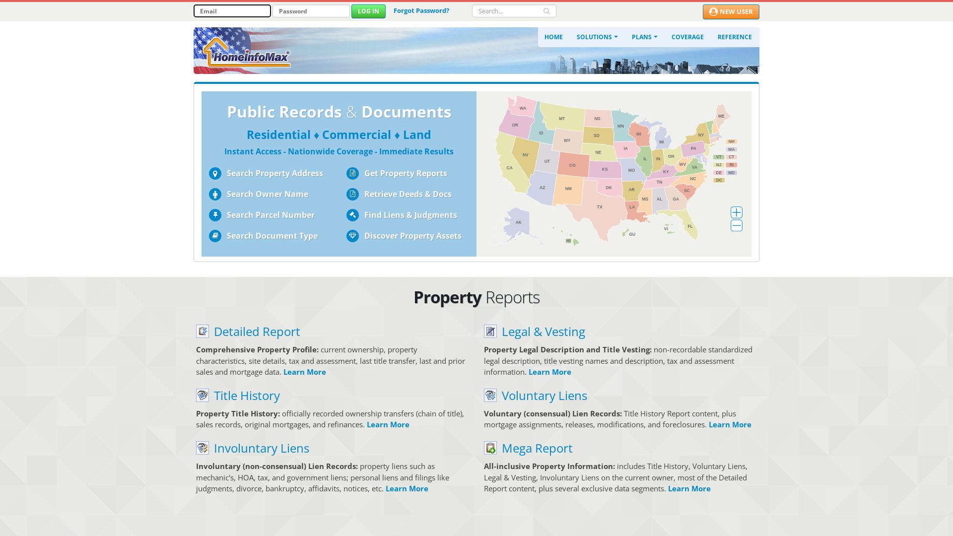 HomeInfoMax - Property Records & Public Documents