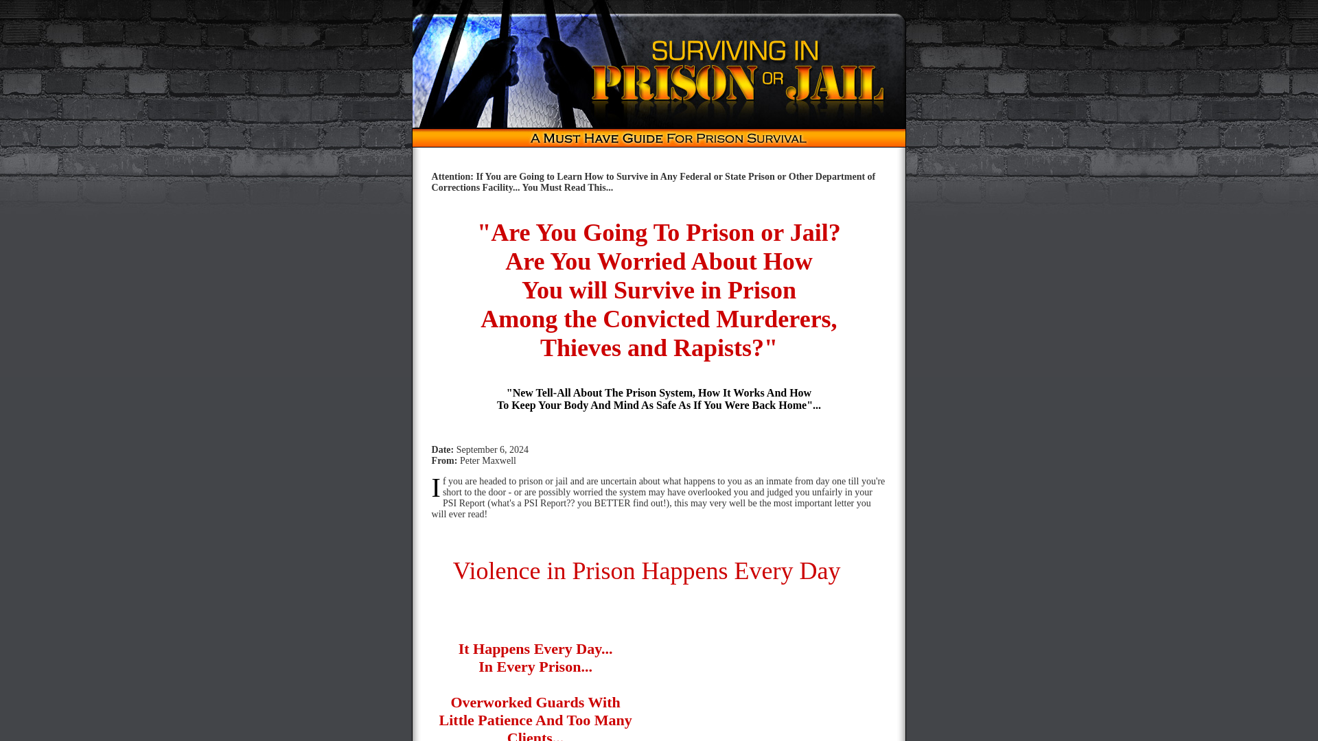 Survive Prison | A Guide on How To Survive in Federal Prison, State Prison, or County Jail