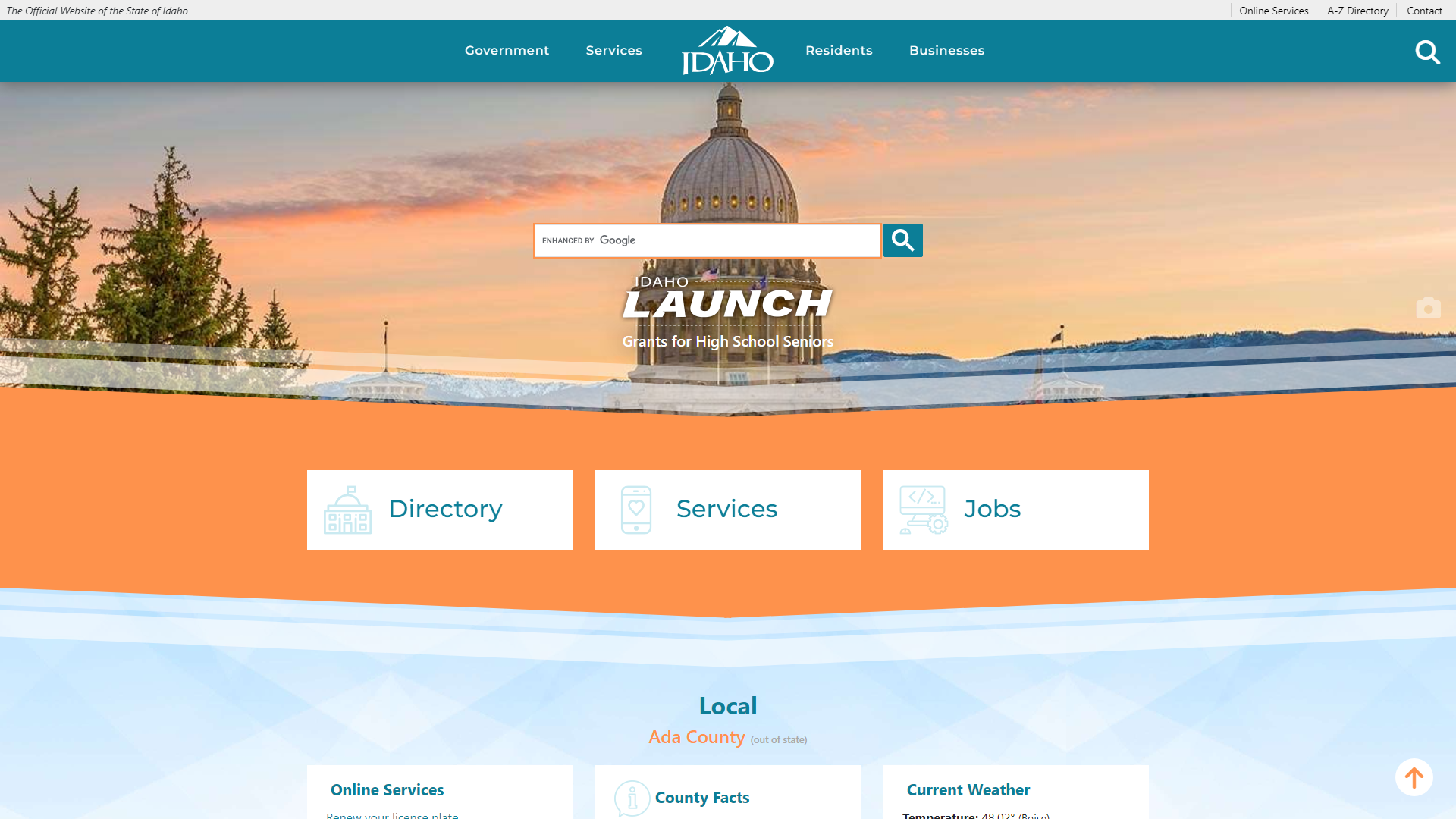 Welcome | The Official Website of the State of Idaho