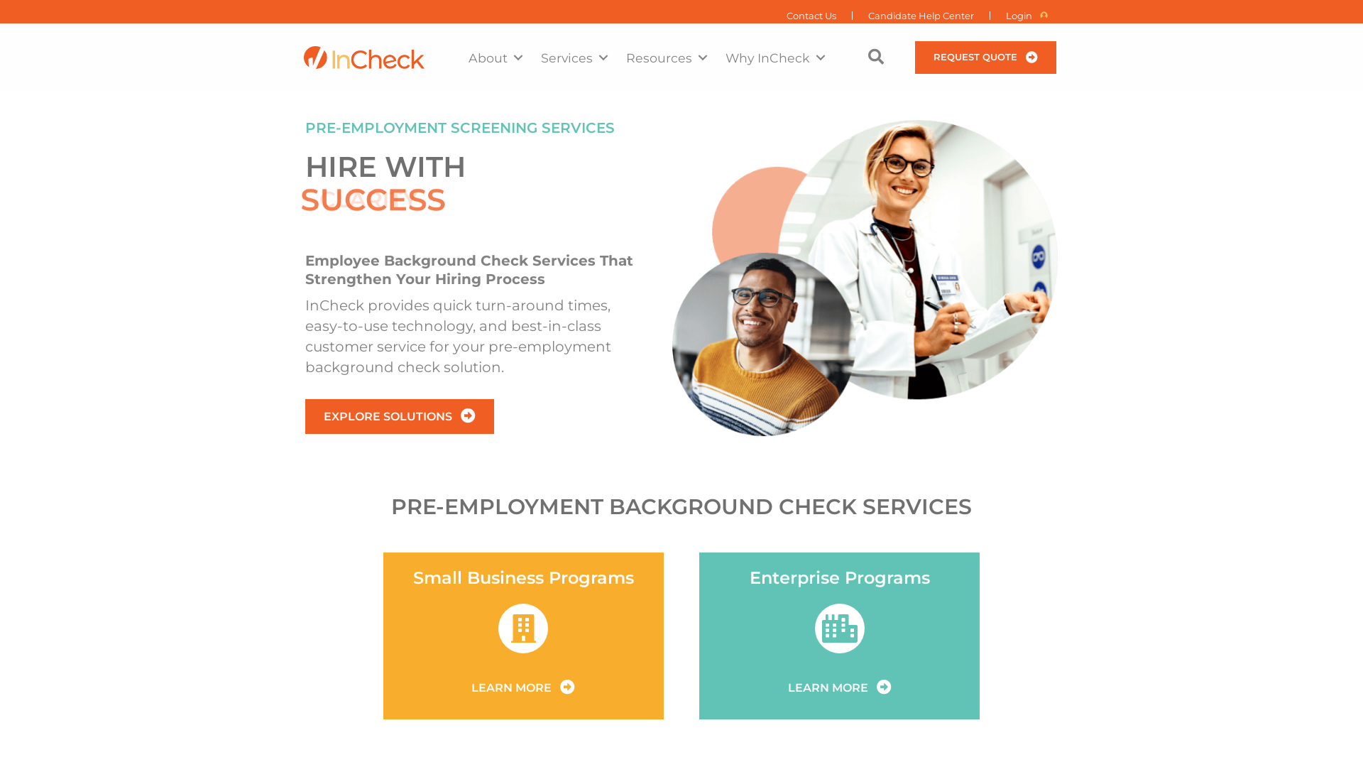 Pre Employment Background Checks and Screenings | InCheck