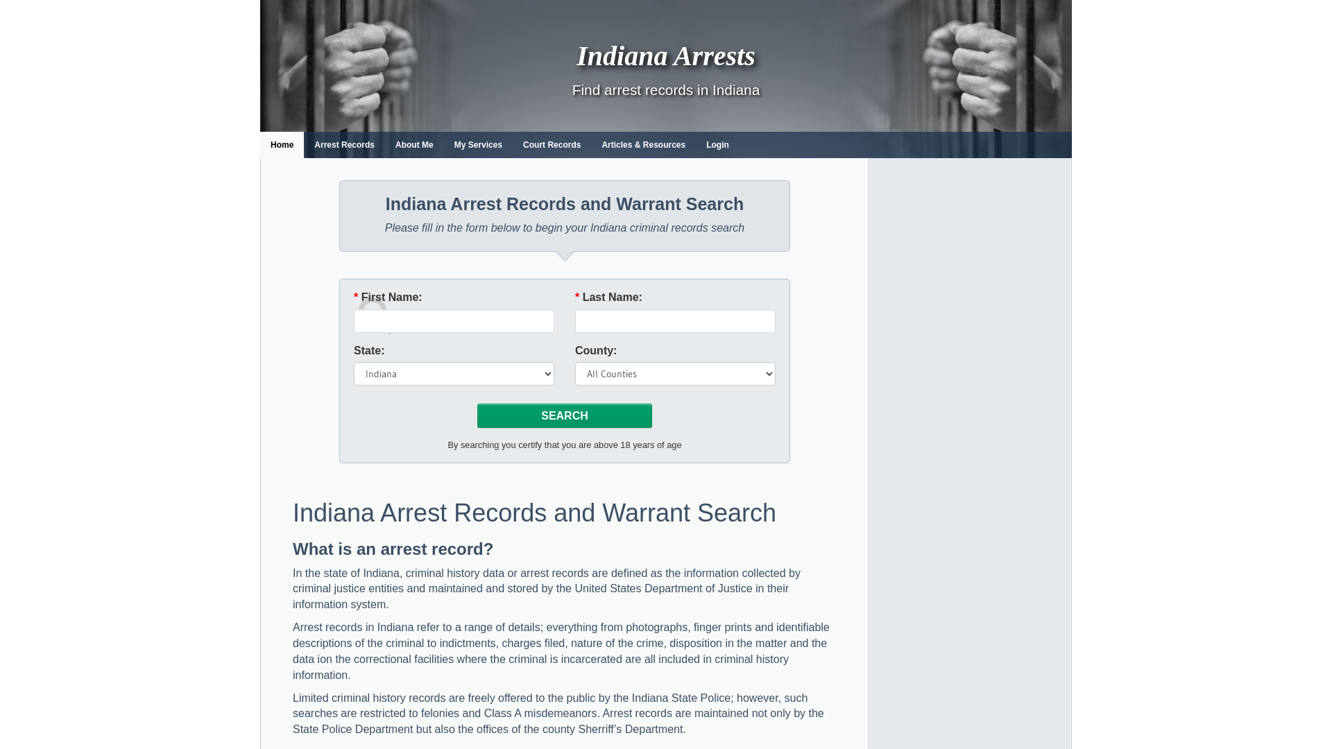 Indiana Arrest Records and Warrants Search