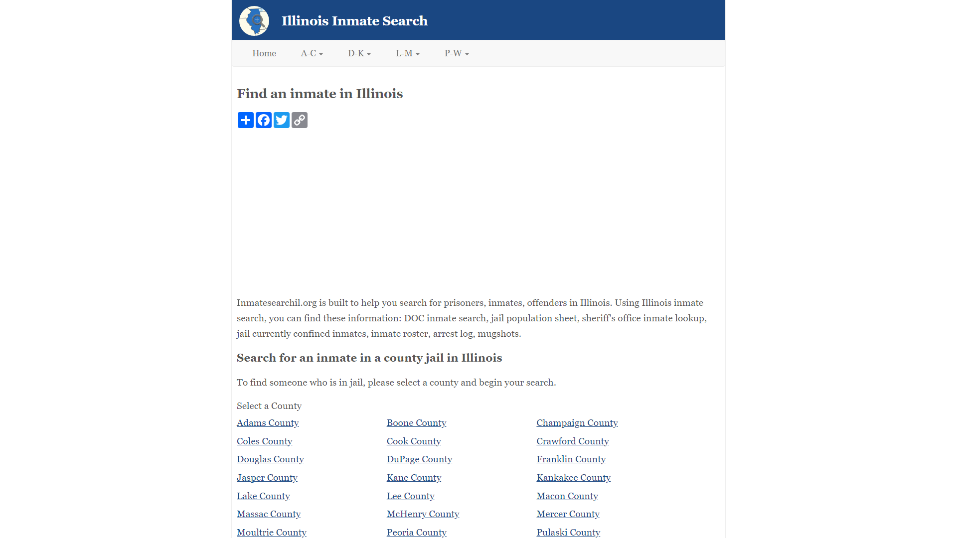 Illinois Inmate Search