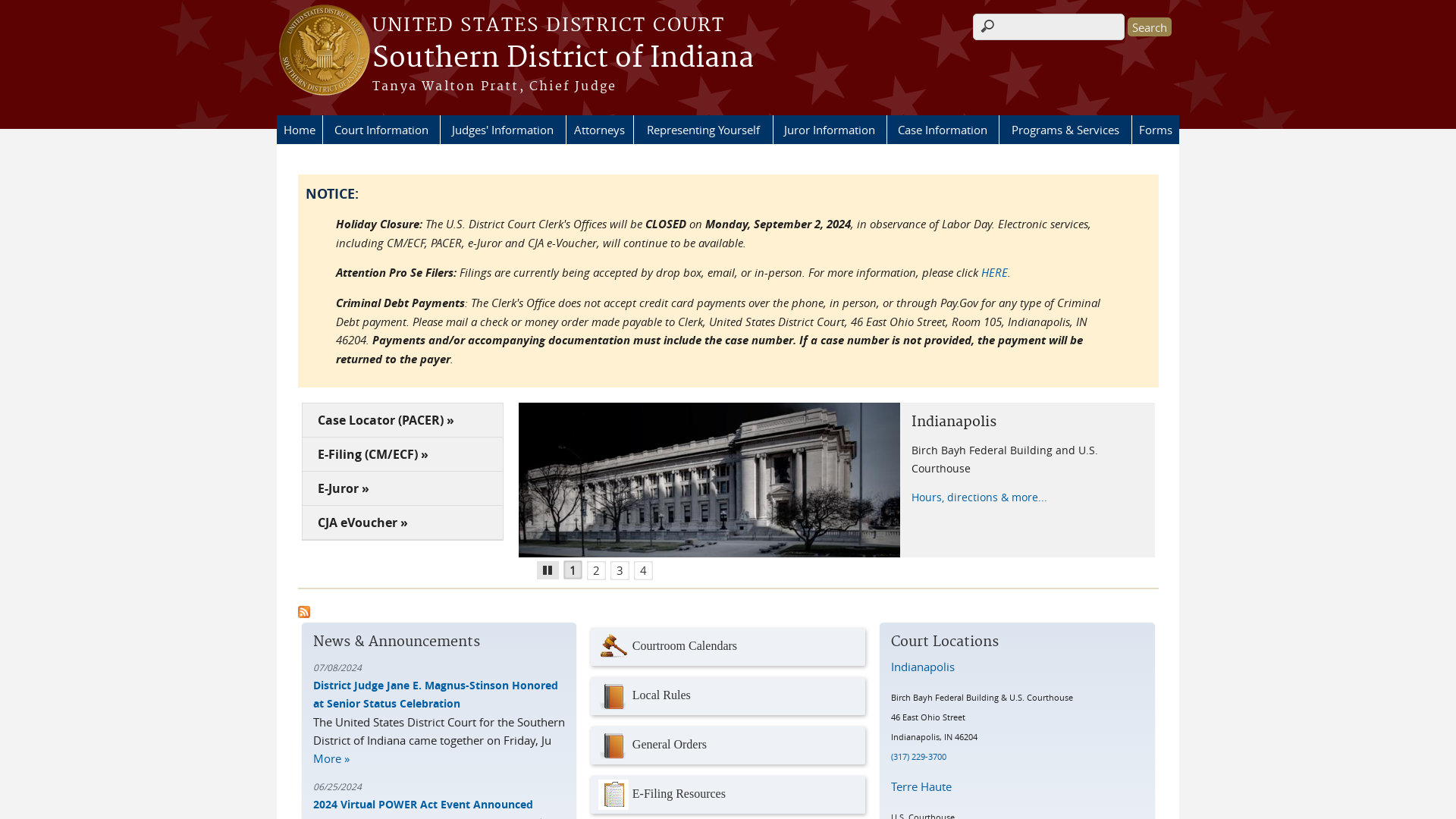 Southern District of Indiana | United States District Court