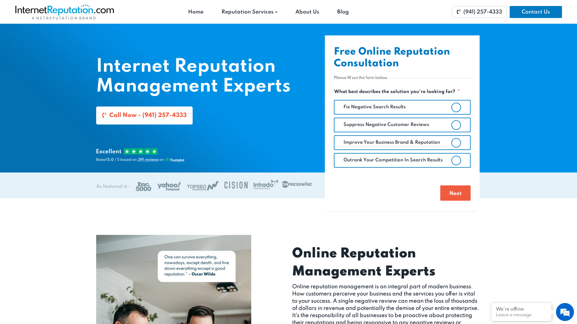 Internet Reputation Management - InternetReputation.com