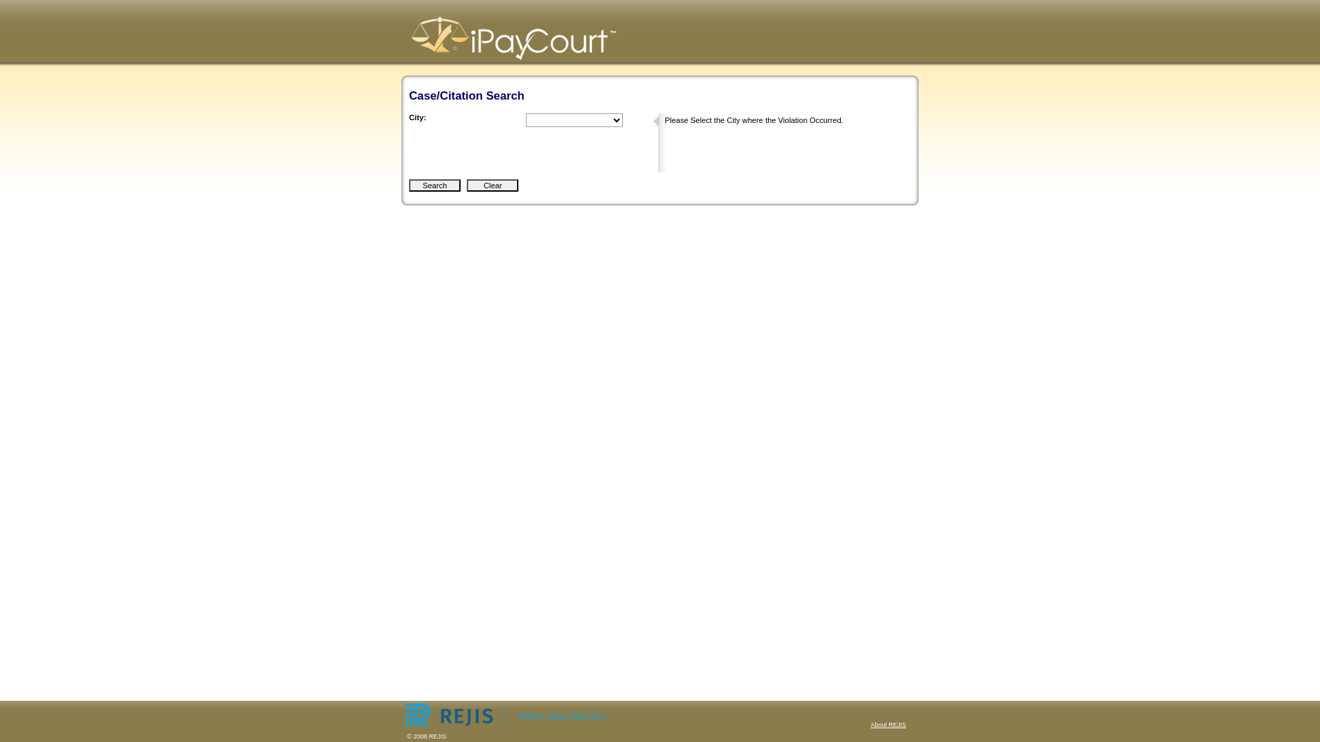 iPayCourt ™ - Citation/Case Search