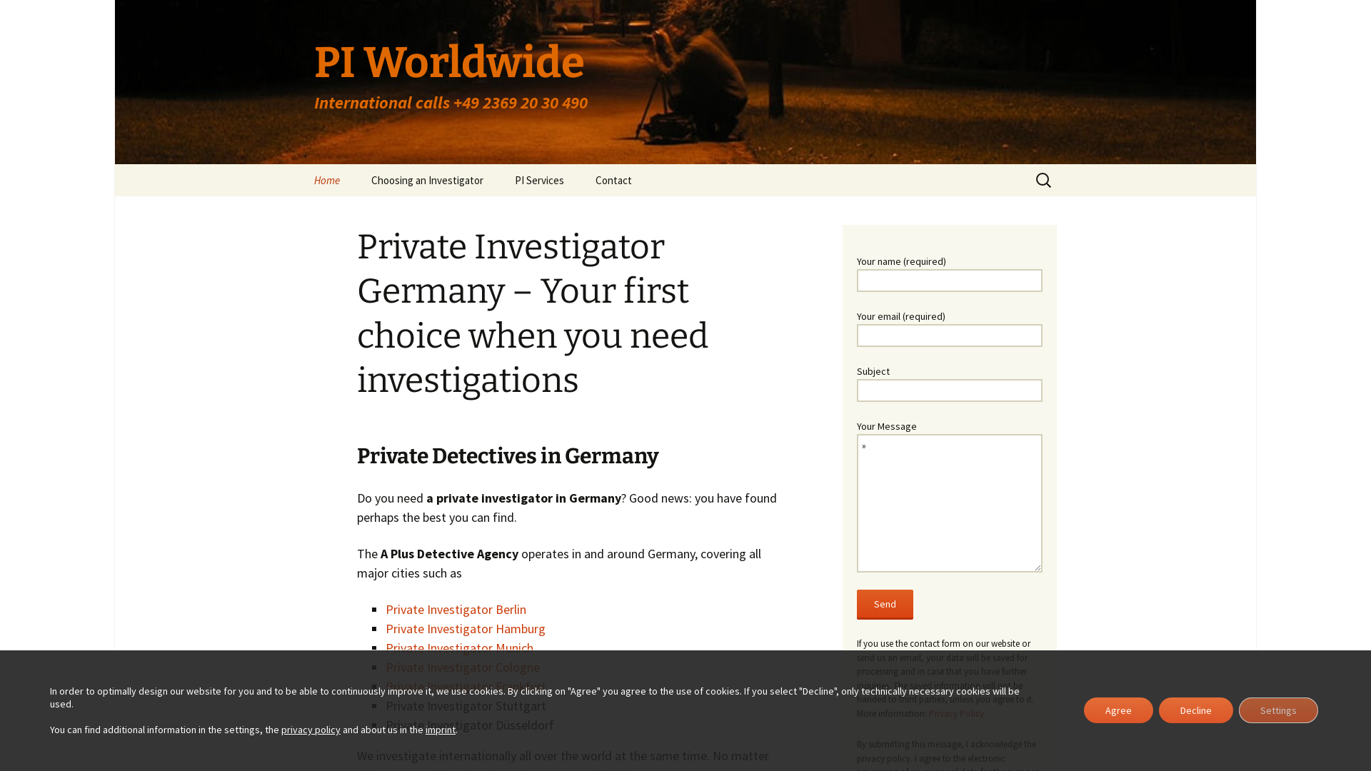 Private Investigator Germany - German Private Detectives