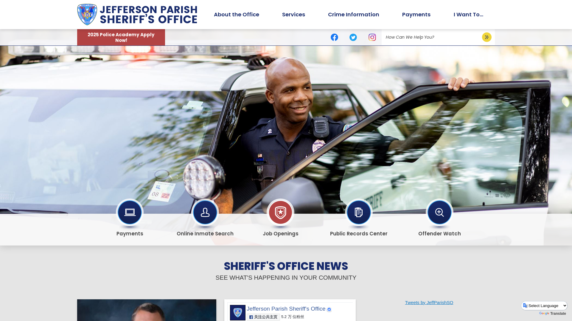 Jefferson Parish Sheriff, LA - Official Website | Official Website