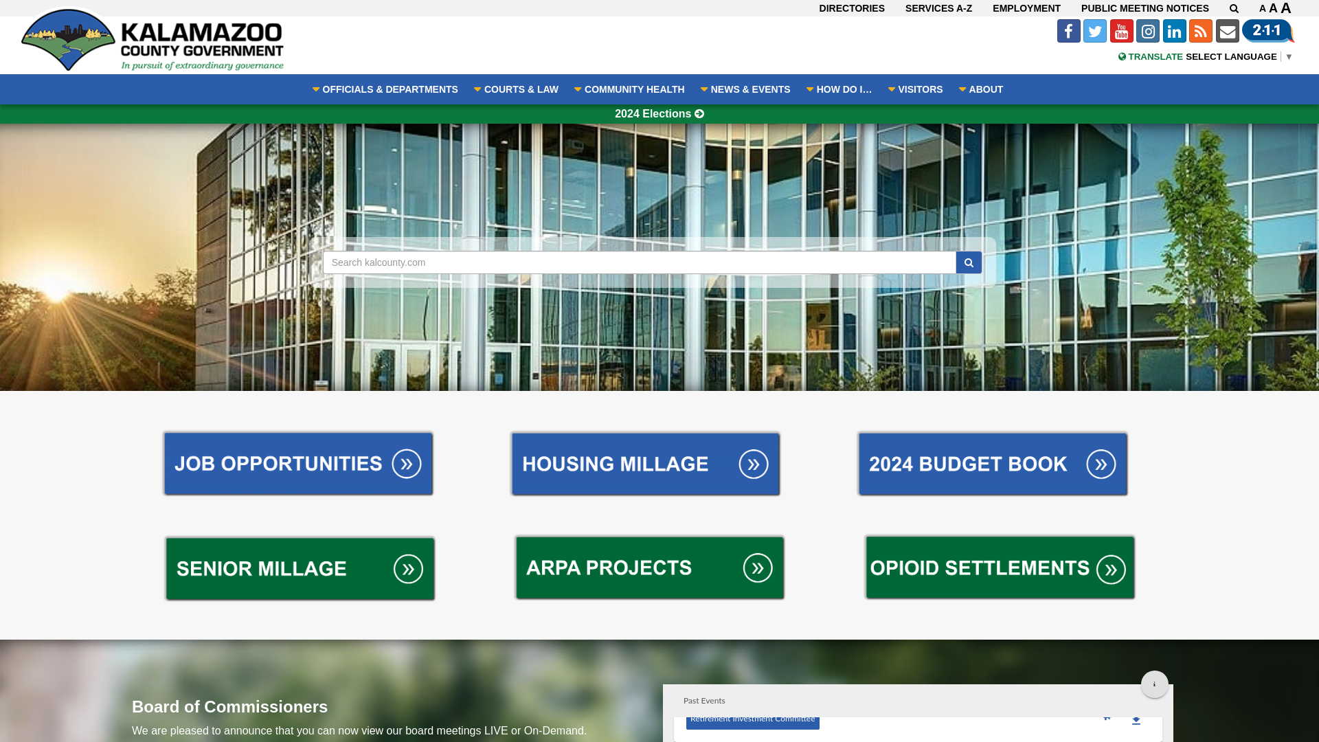 Kalamazoo Michigan County Government Web Site