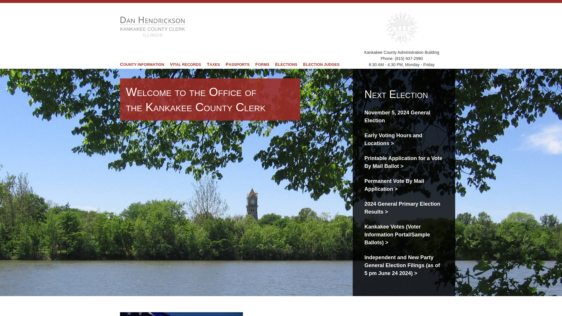 Welcome to the Office of the Kankakee County Clerk