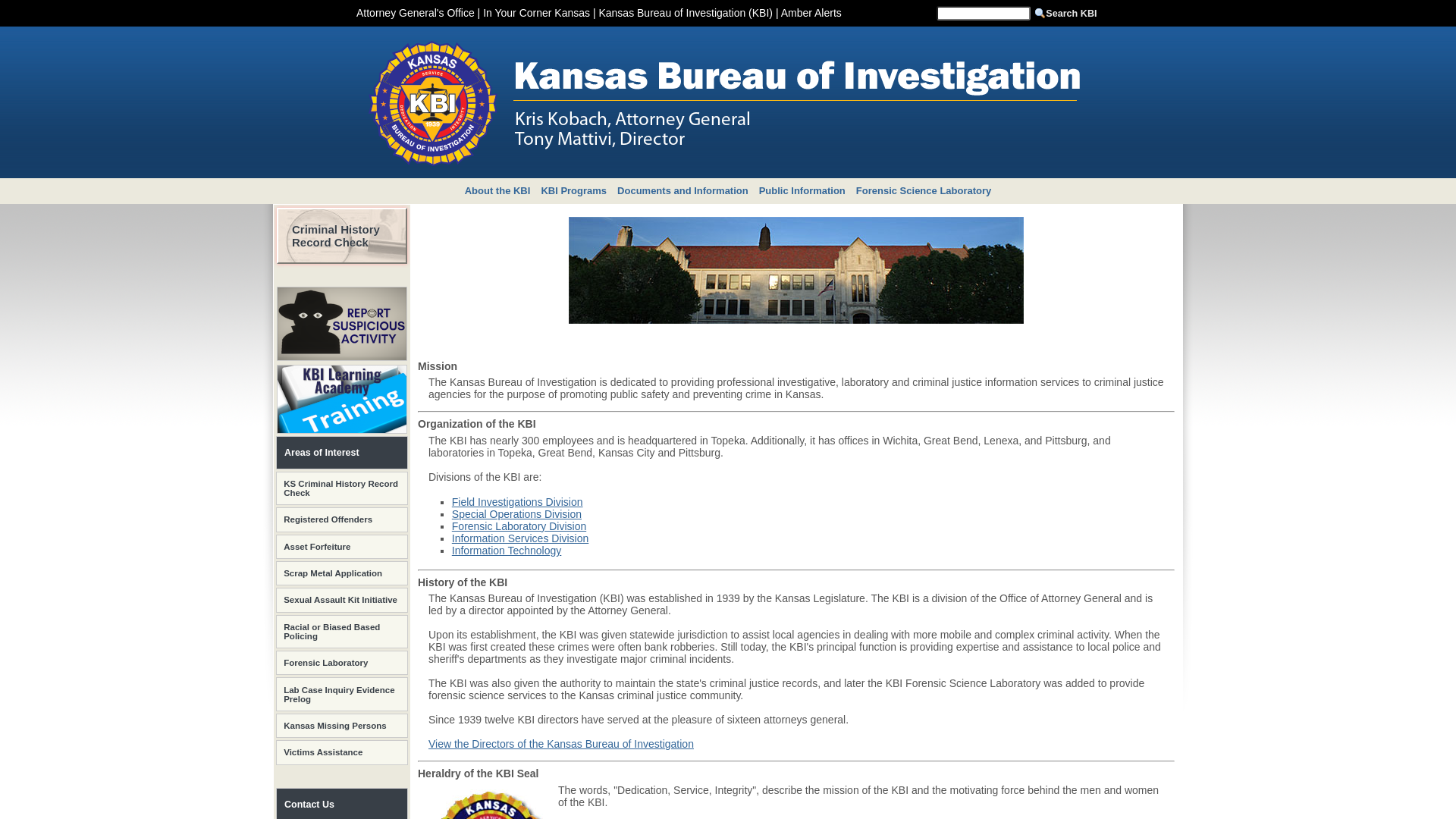 KBI - Kansas Bureau of Investigation - Drug Enforcement - Home