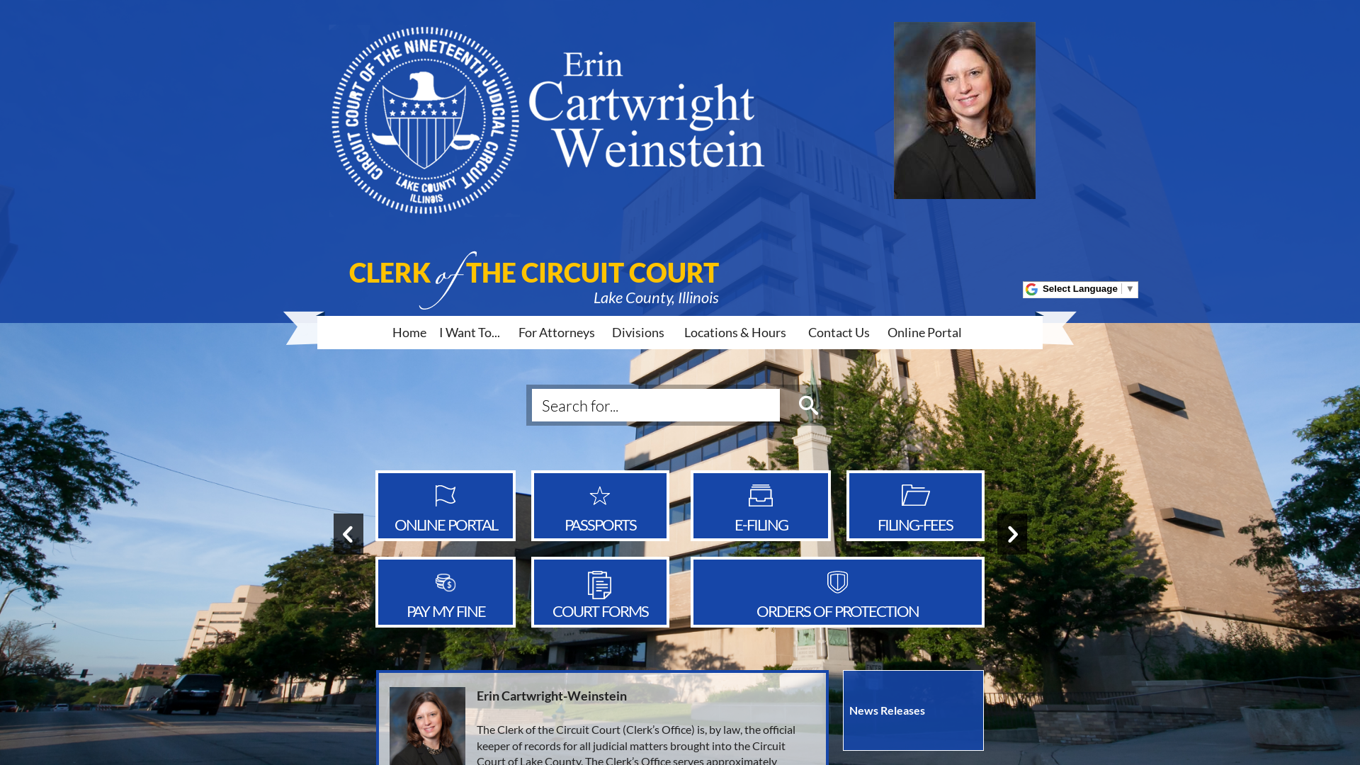 Erin Cartwright Weinstein Lake County, Illinois, Clerk of the Circuit Court