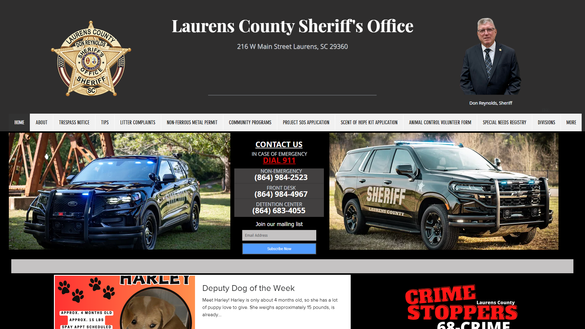 HOME | laurenscountysheriff