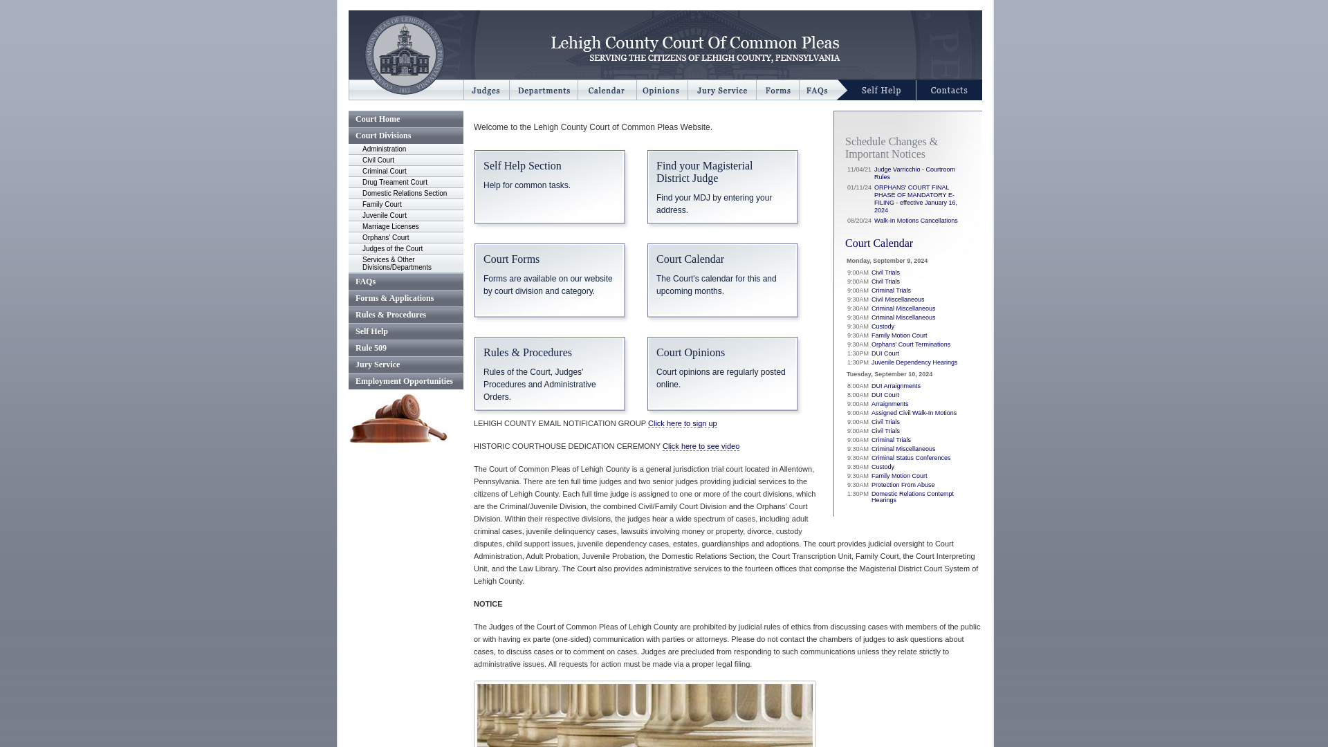 Lehigh County Court of Common Pleas