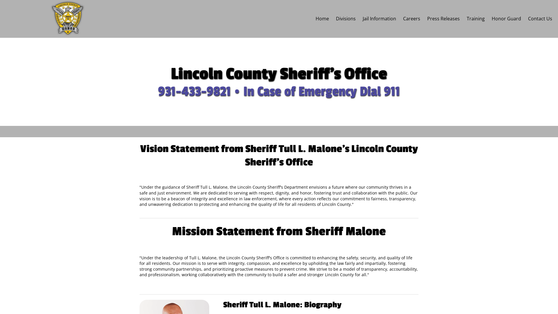 Home - Lincoln County Tennessee Sheriff