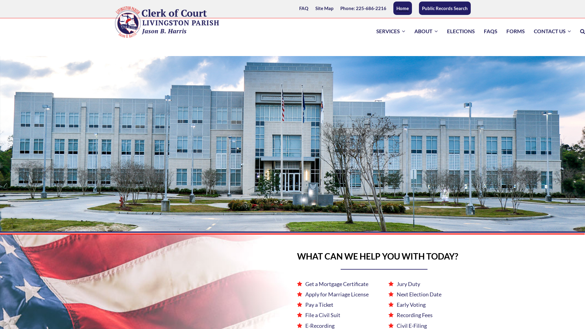 Livingston Parish Clerk of Court - Jason B. Harris