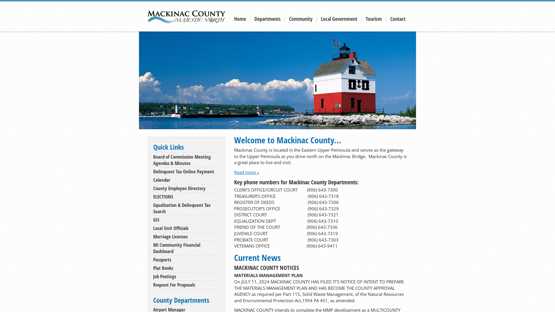 Home | Mackinac County