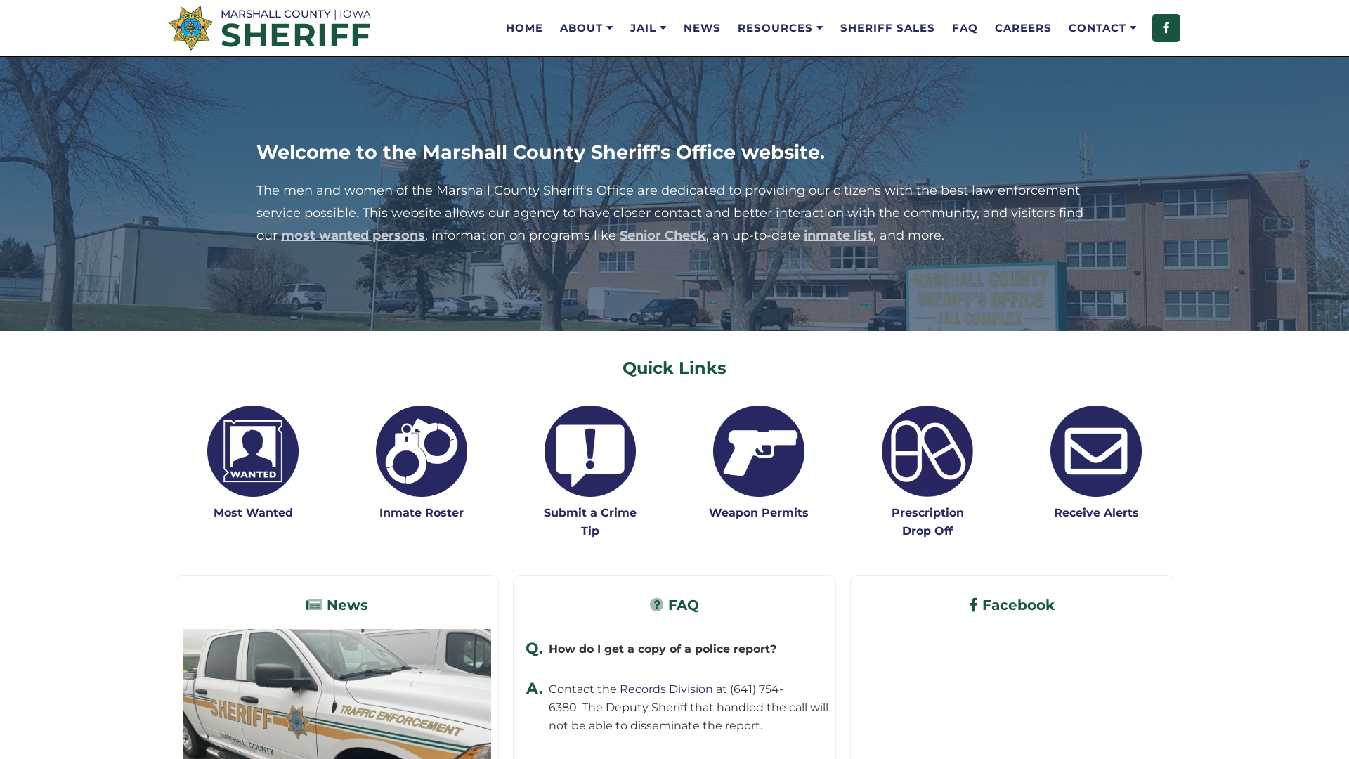 Sheriff - Marshall County, Iowa