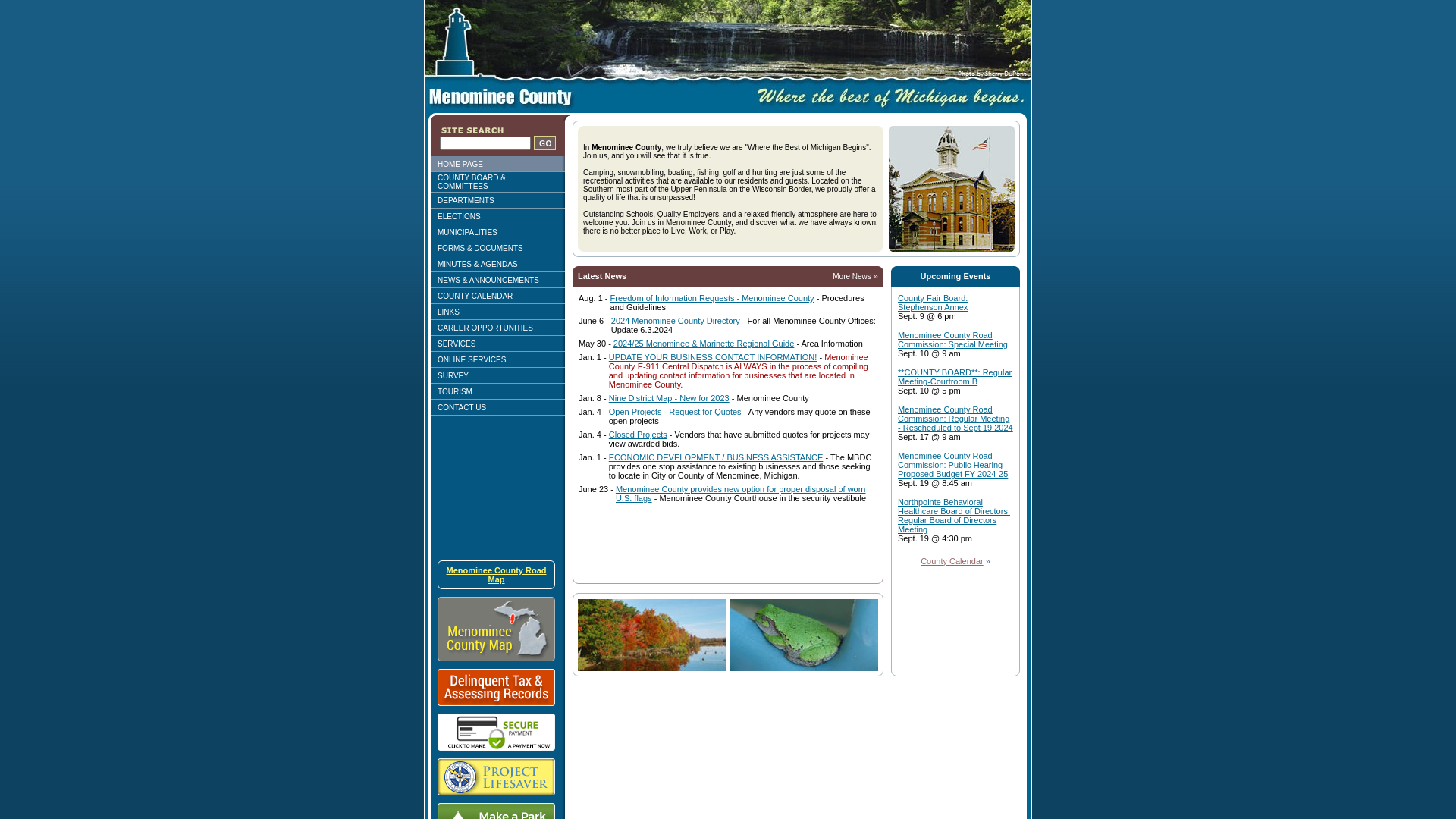 The Official Menominee County Government Web Site