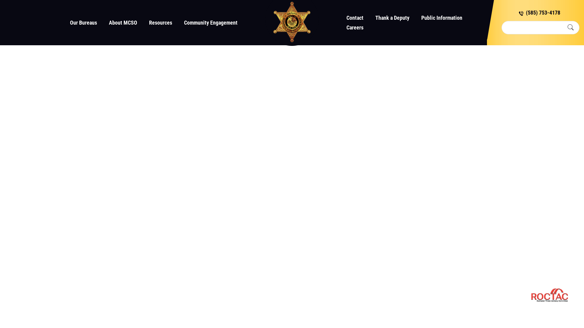 Monroe County Sheriff NY | Exemplary Law Enforcement Services