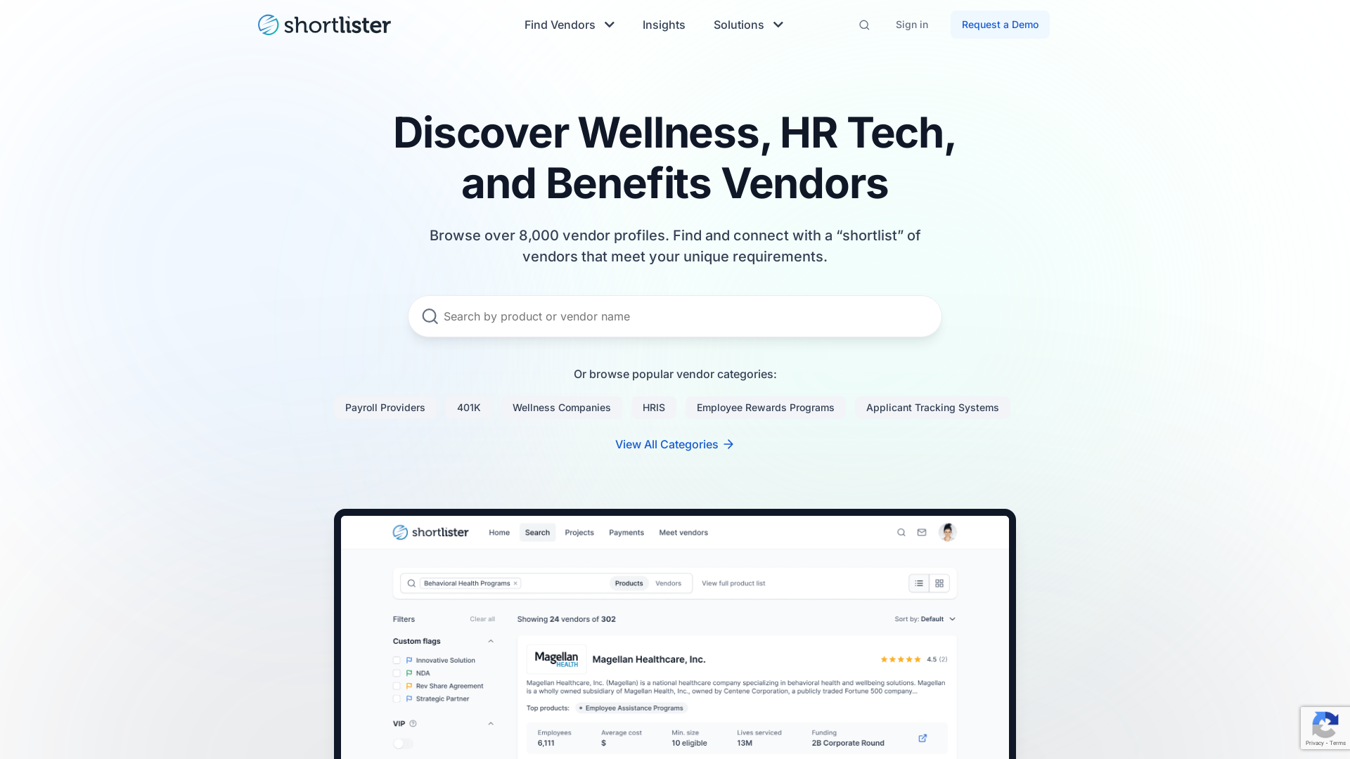 Find HR Vendors | Shortlister