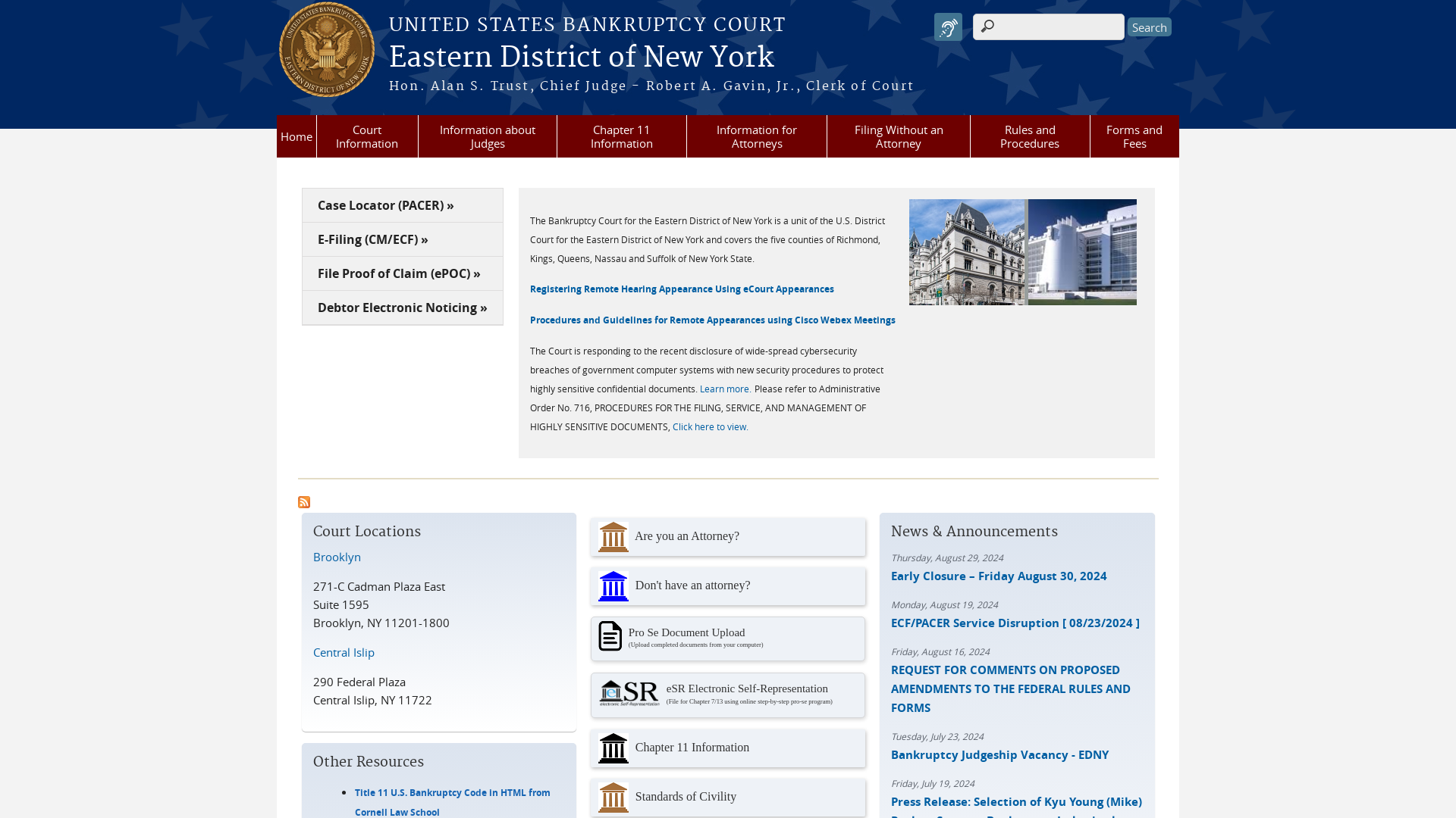 Eastern District of New York | United States Bankruptcy Court