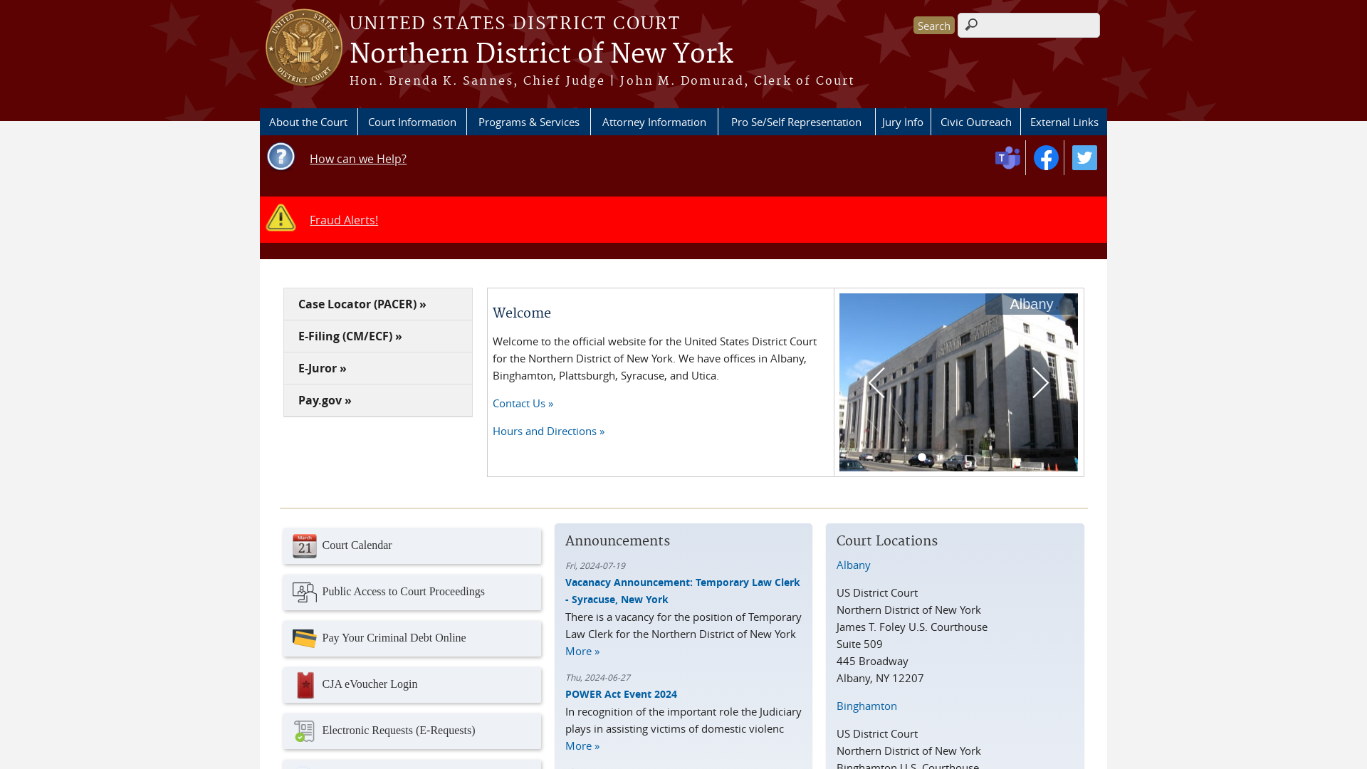 Northern District of New York | United States District Court