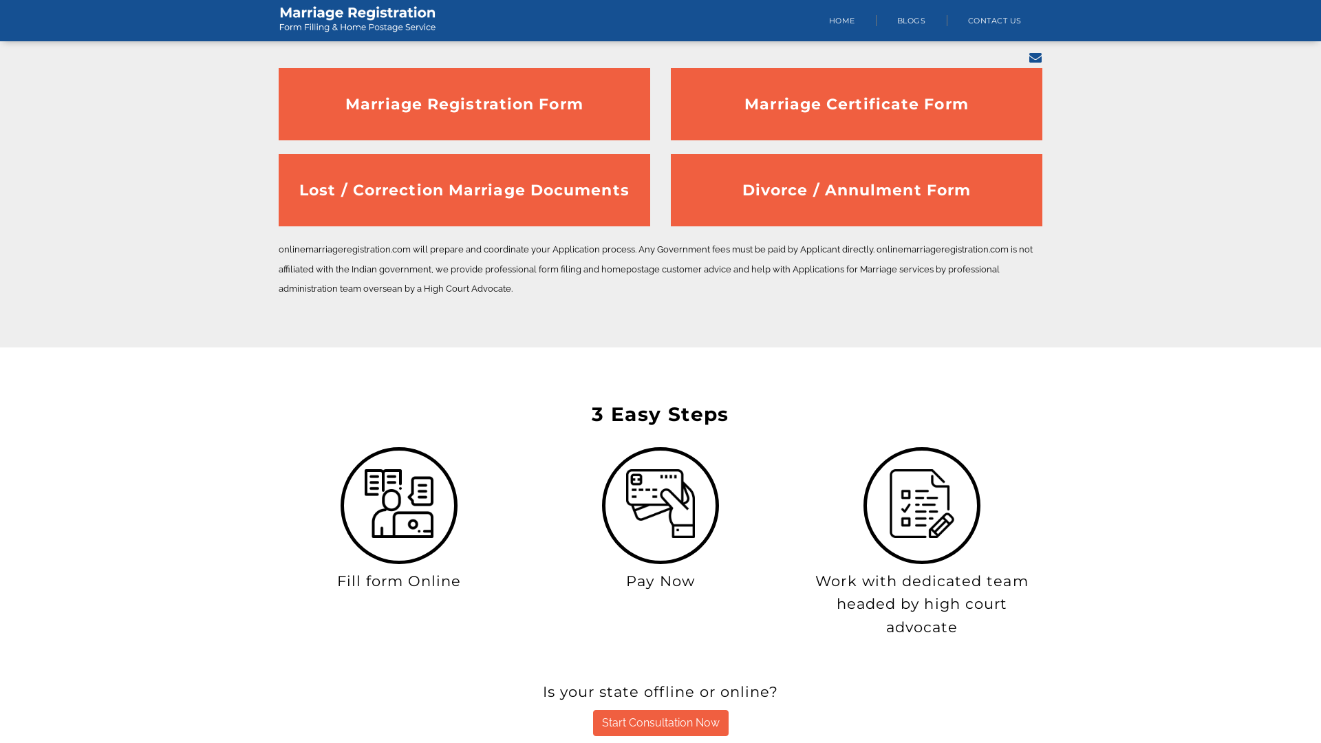 Online Marriage Registration