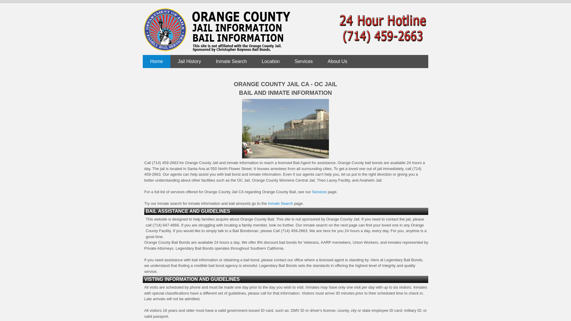 Orange County Jail CA | OC Jail | Orange County Bail Bonds