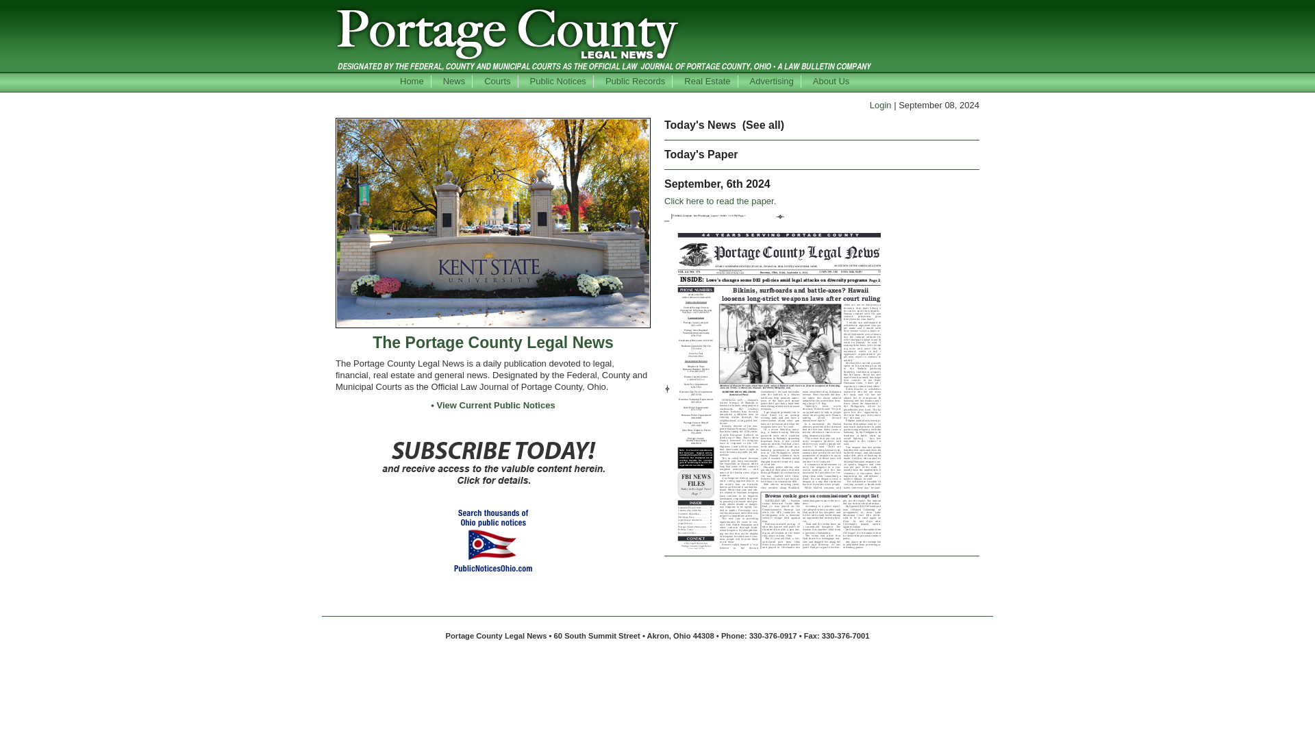 Portage County Legal News