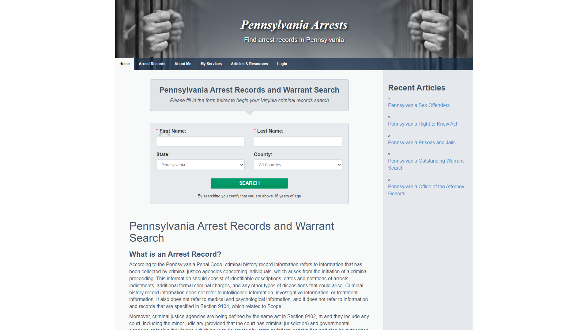 Pennsylvania Arrests