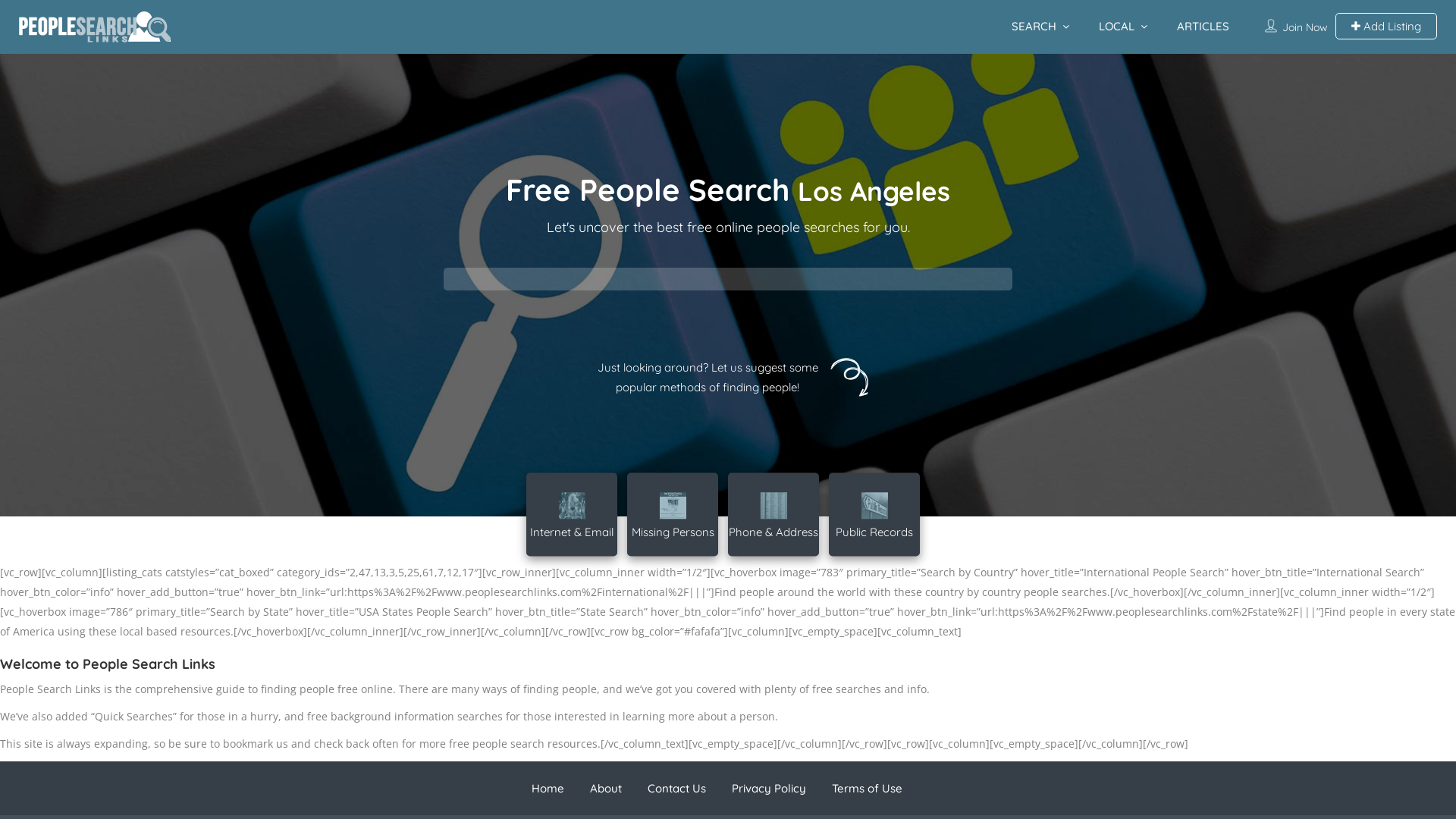 People Search Links - Free People Search Online