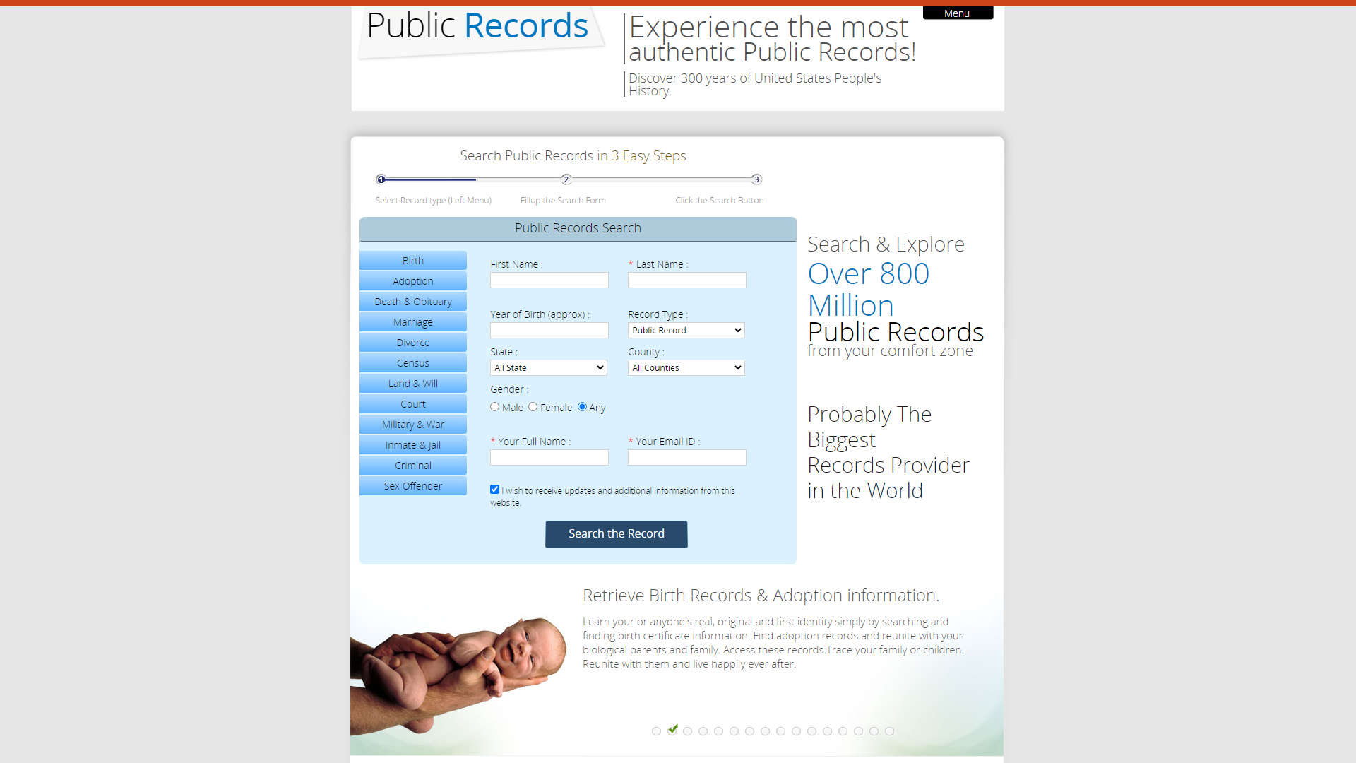 Public Records: Search USA Public Records for free.